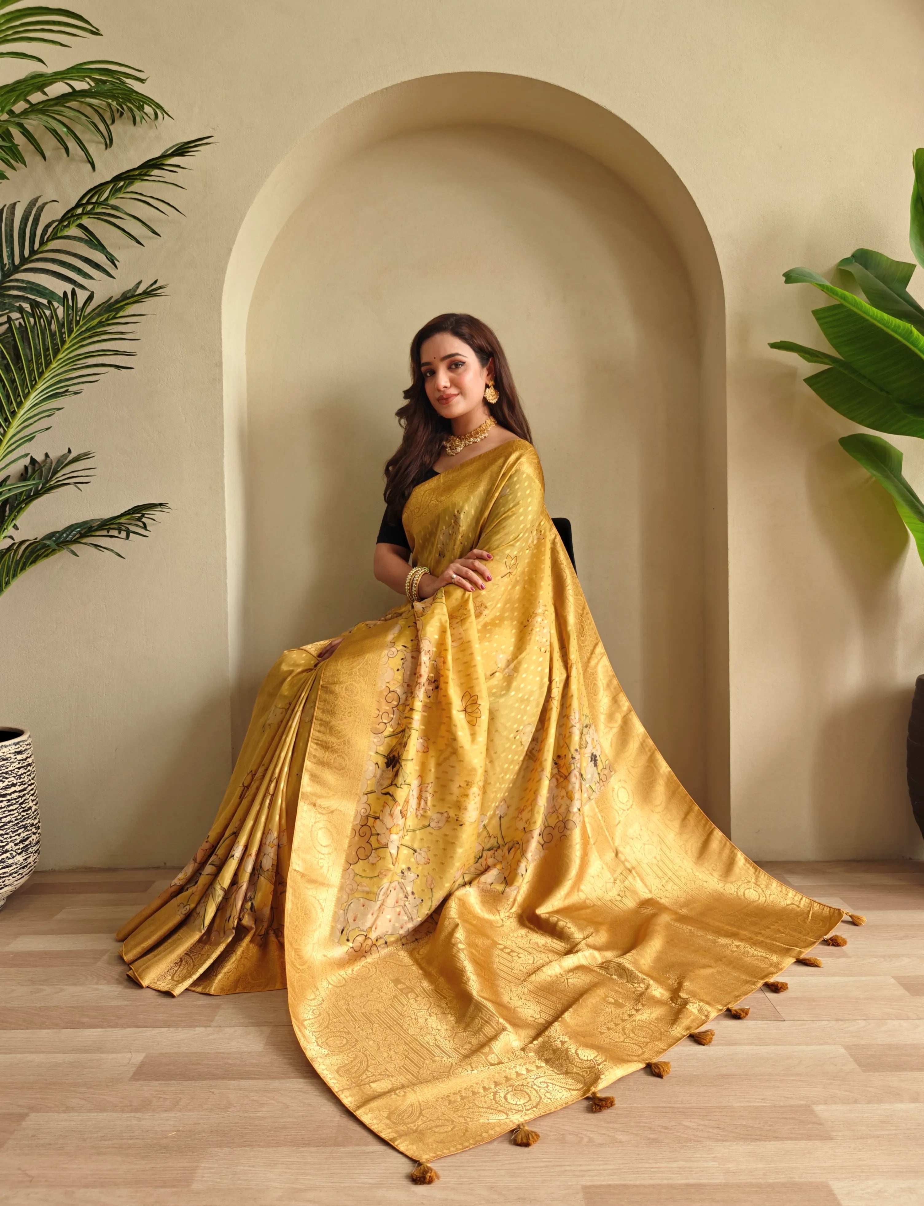 Viscose Georgette Digital Printed Saree
