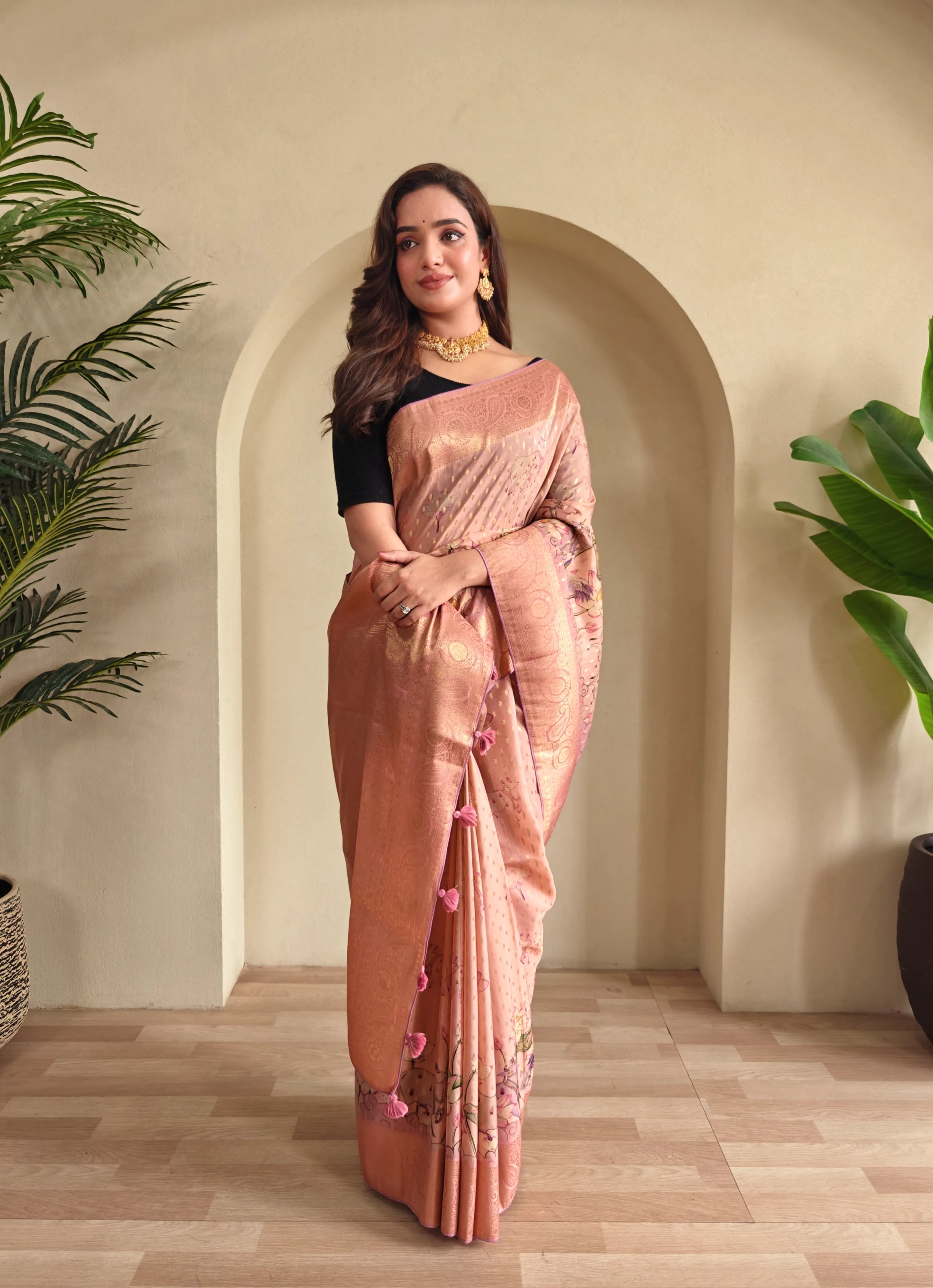 Viscose Georgette Digital Printed Saree