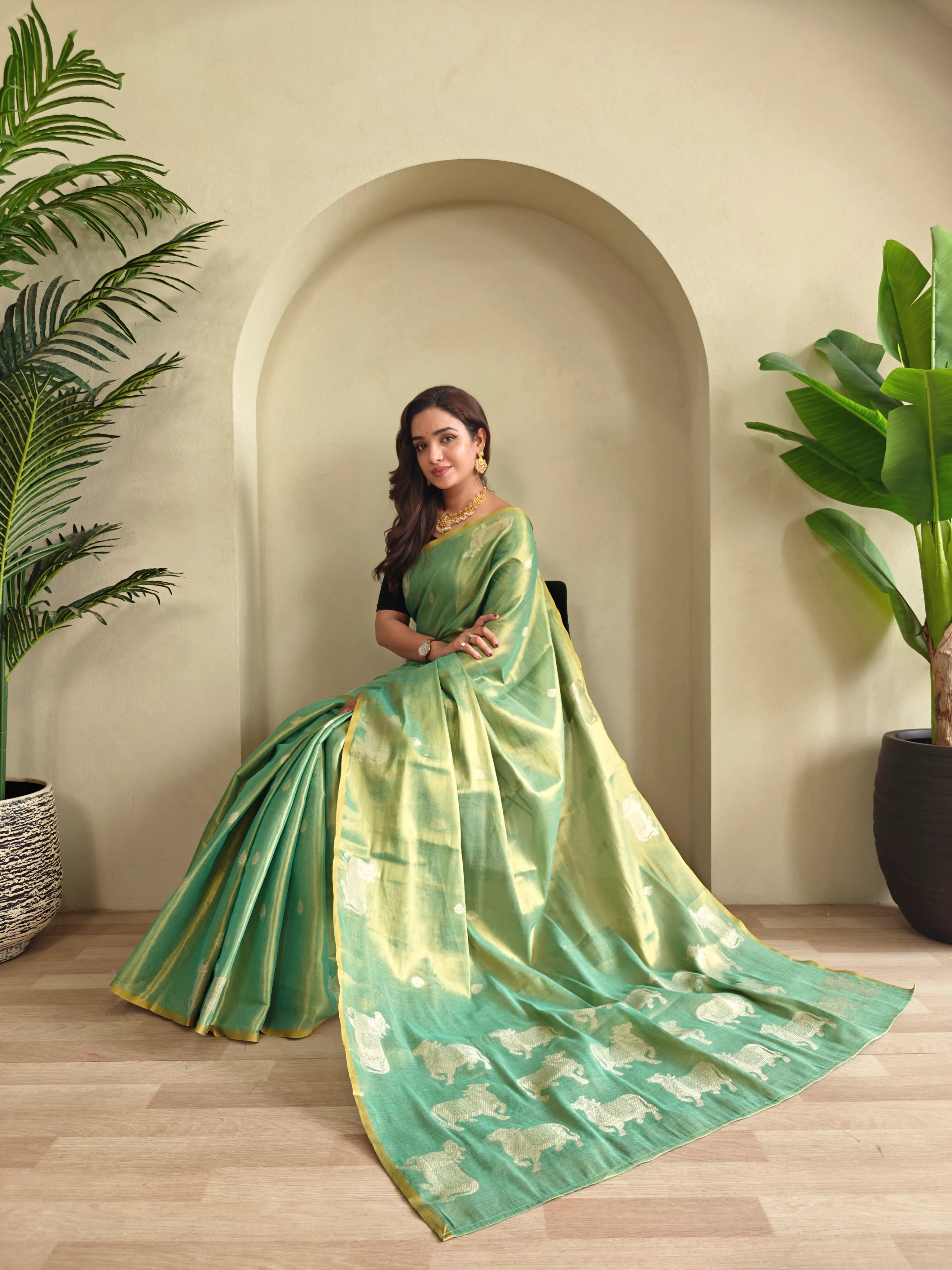Pichwai Pattern Designer Saree