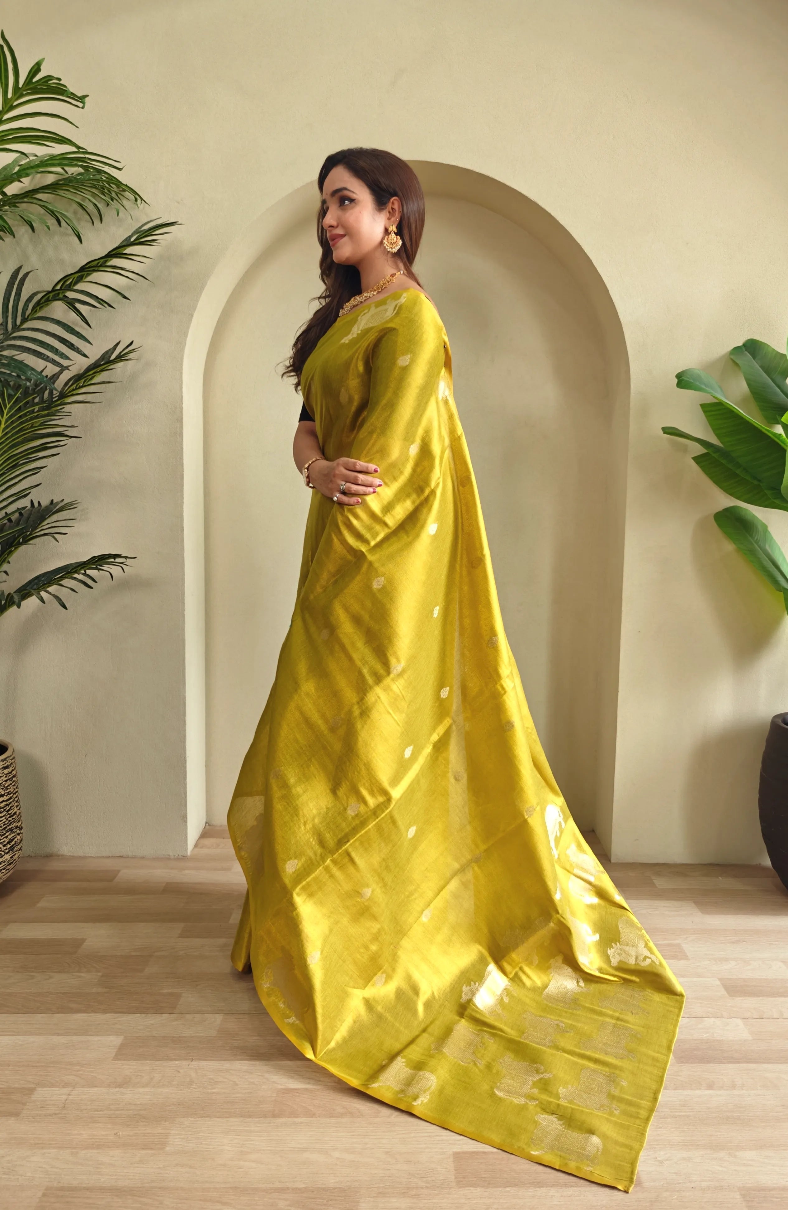Pichwai Pattern Designer Saree