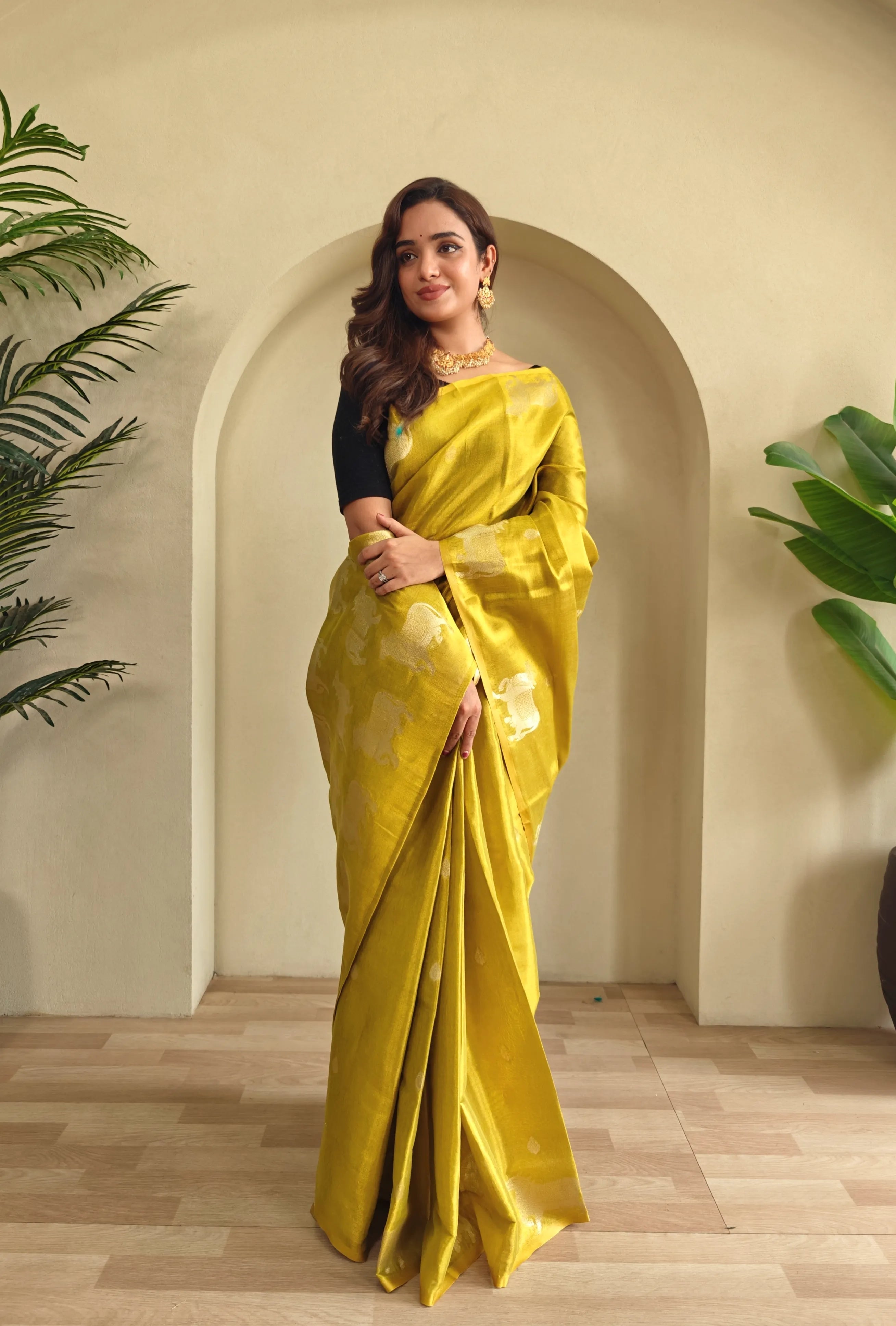 Pichwai Pattern Designer Saree