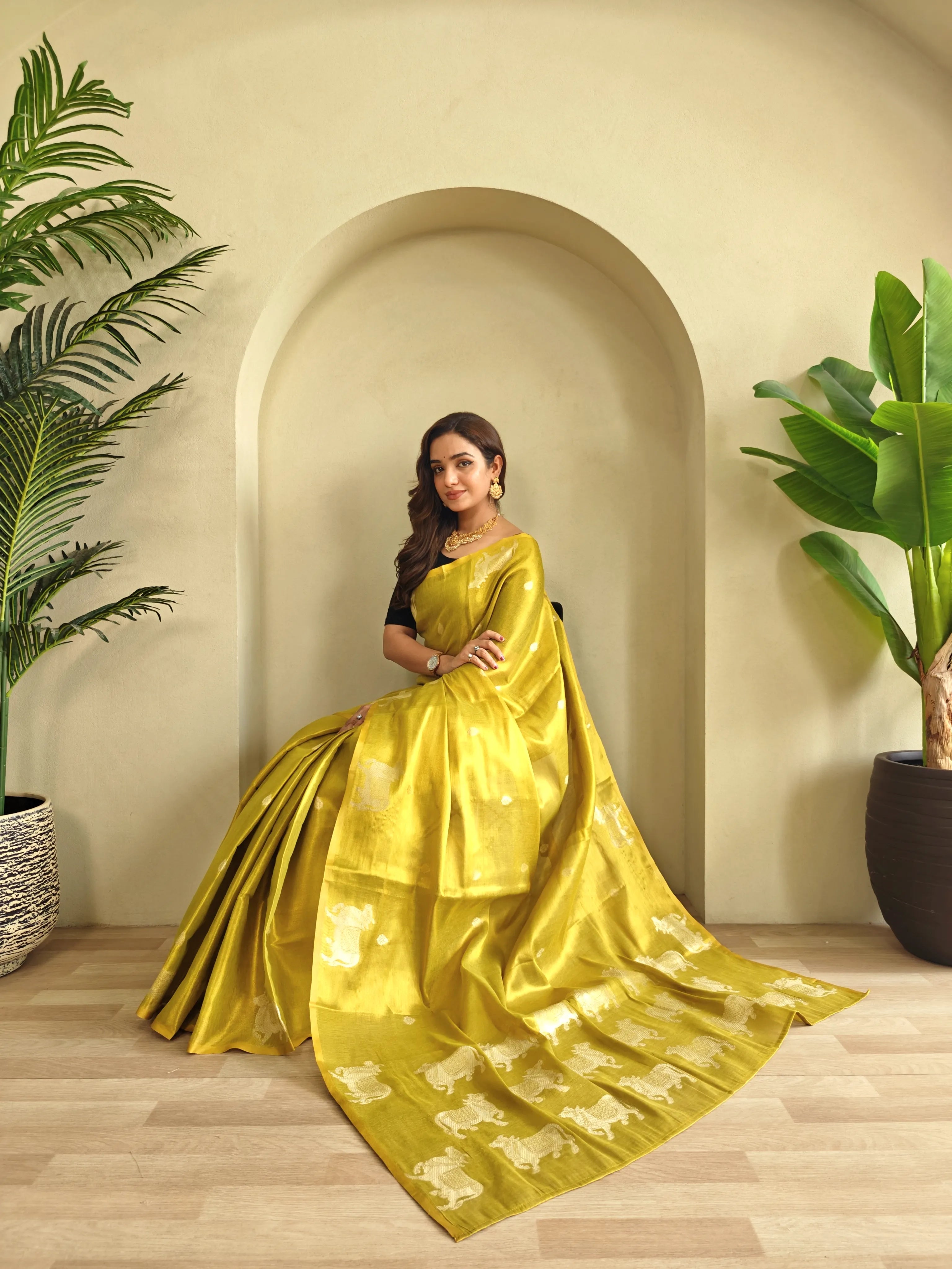 Pichwai Pattern Designer Saree