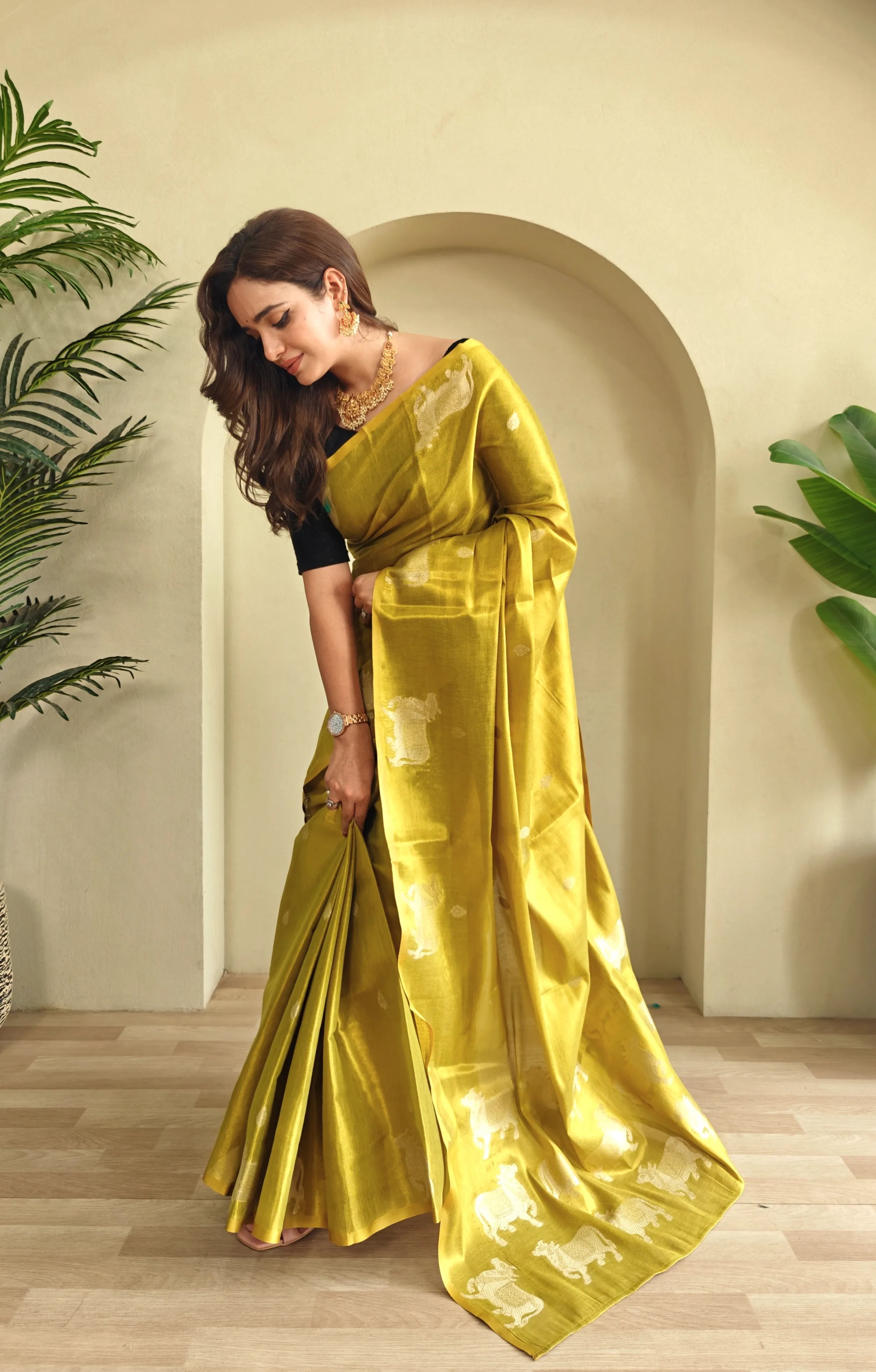 Pichwai Pattern Designer Saree