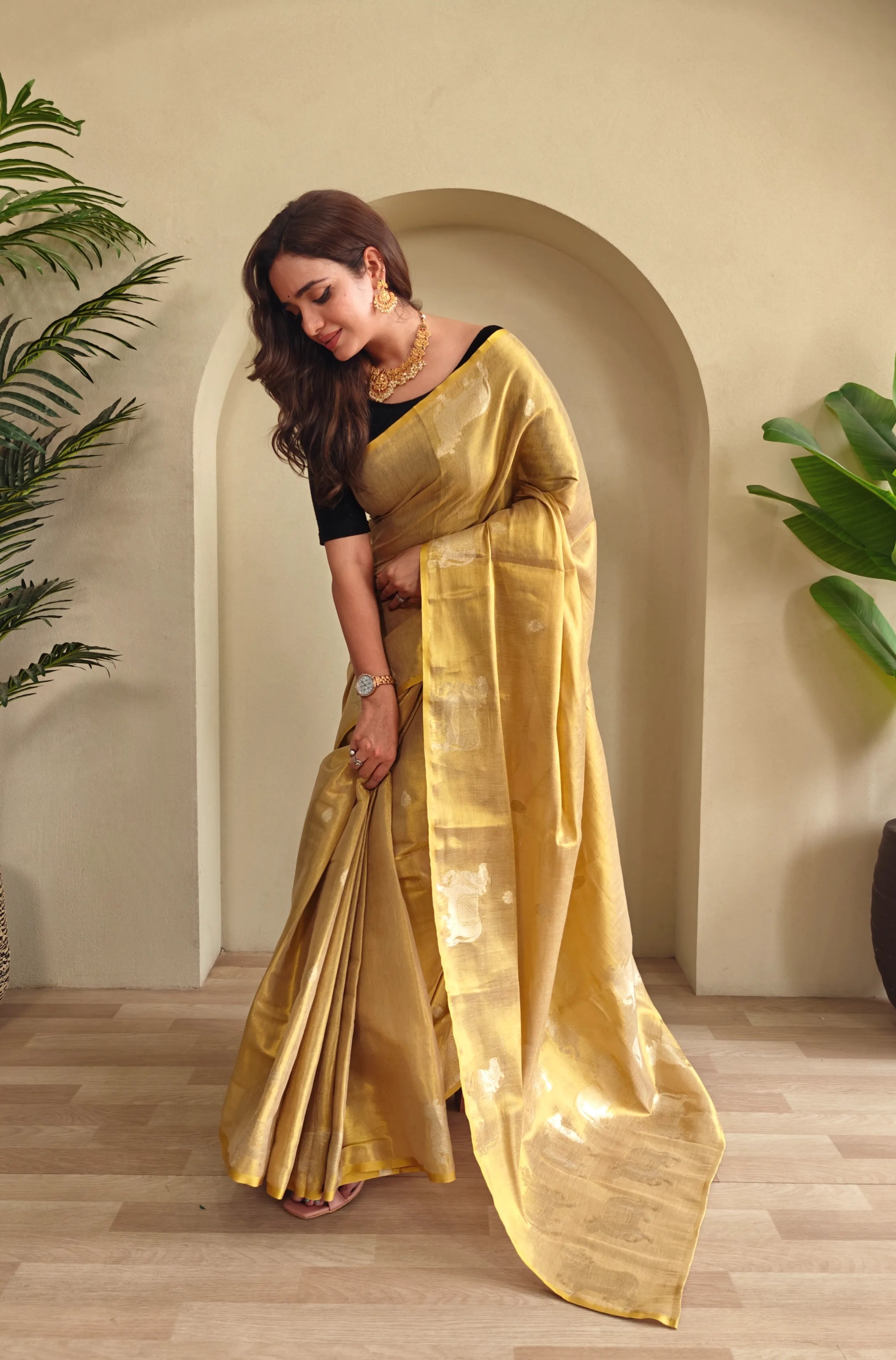 Pichwai Pattern Designer Saree