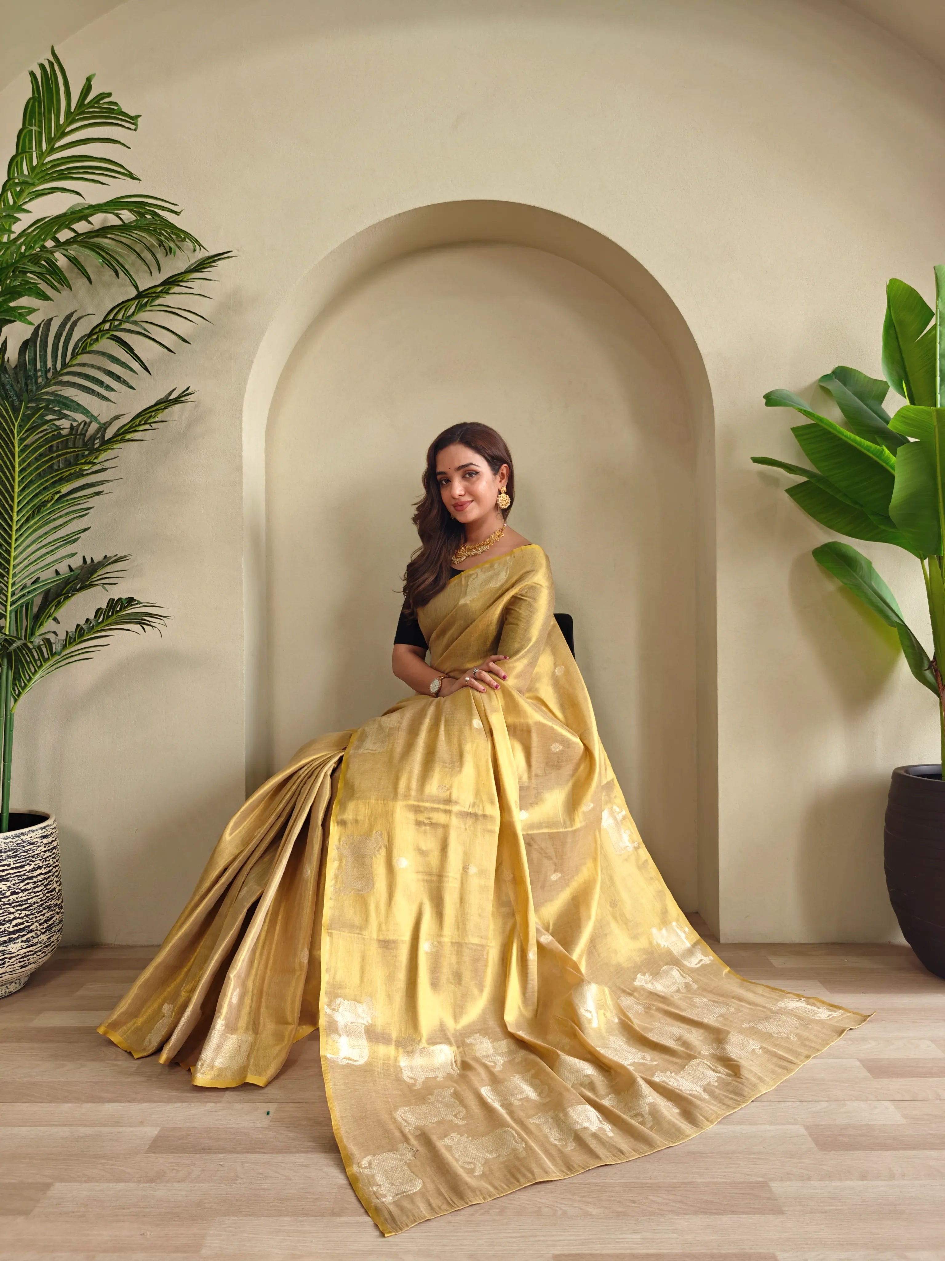 Pichwai Pattern Designer Saree