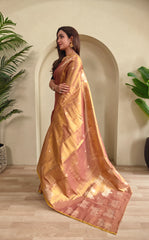 Heritage Art Edit – Pichwai Pattern Tissue Silk Saree