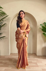 Heritage Art Edit – Pichwai Pattern Tissue Silk Saree