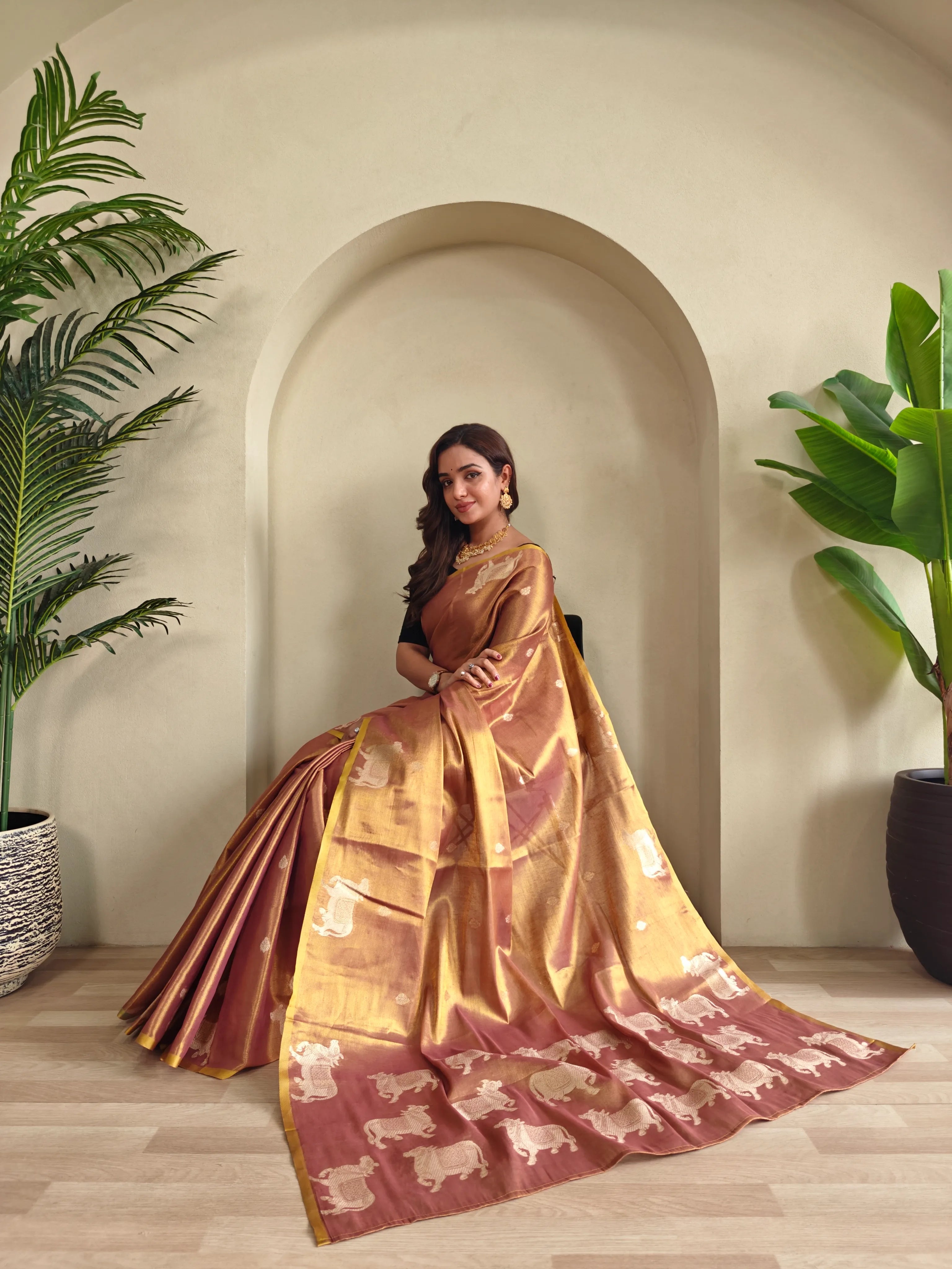 Pichwai Pattern Designer Saree