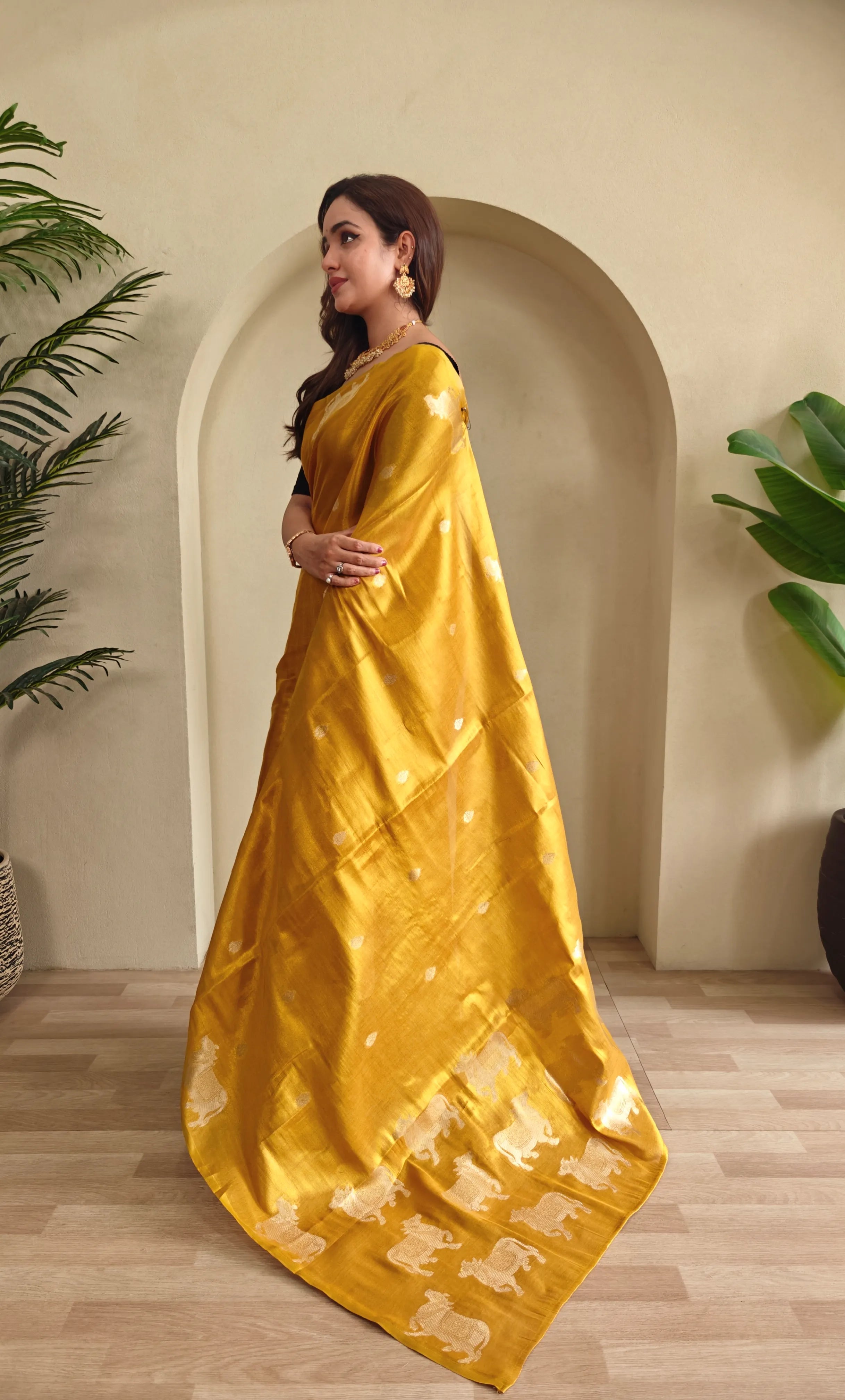 Pichwai Pattern Designer Saree