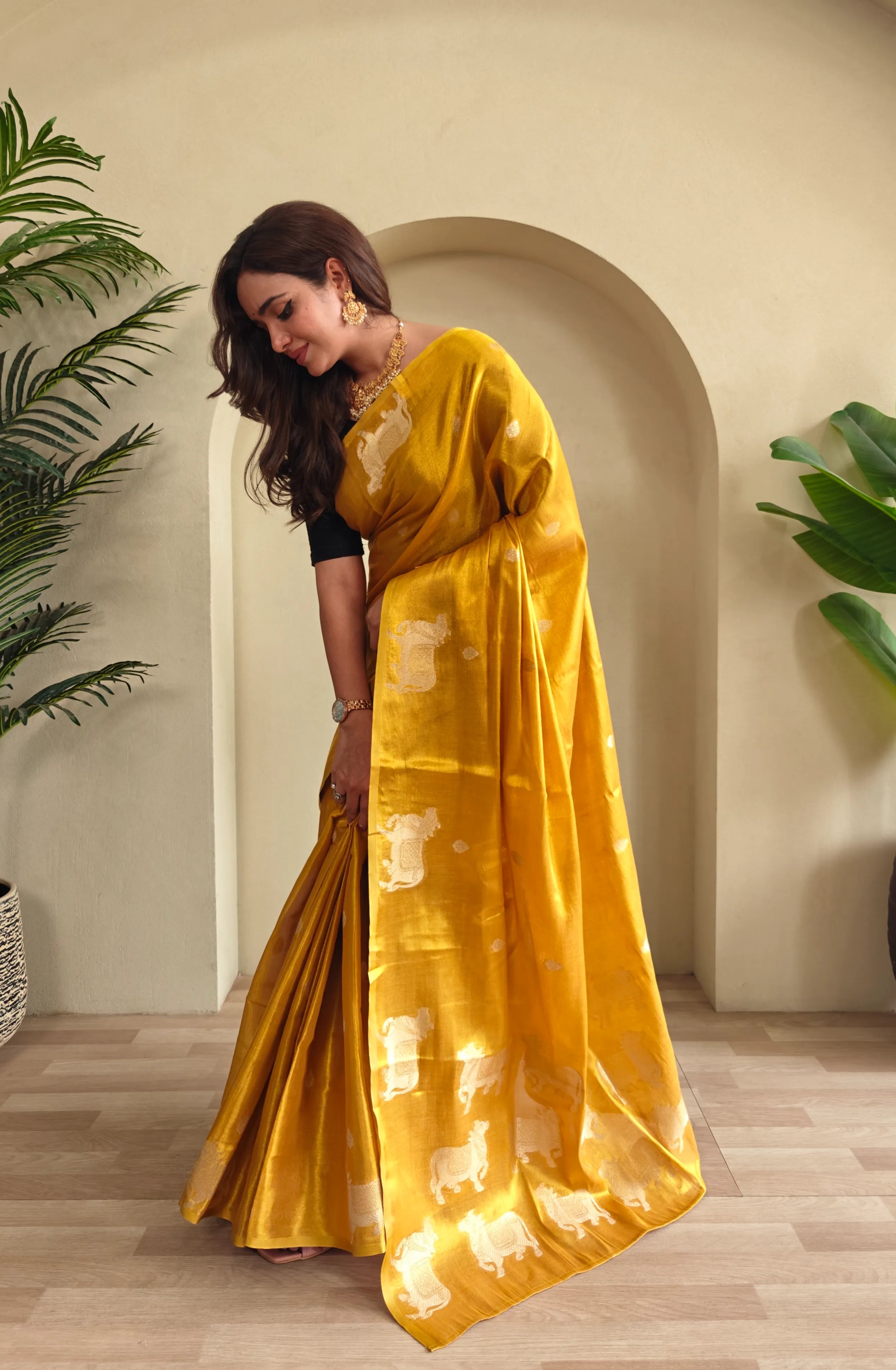 Pichwai Pattern Designer Saree