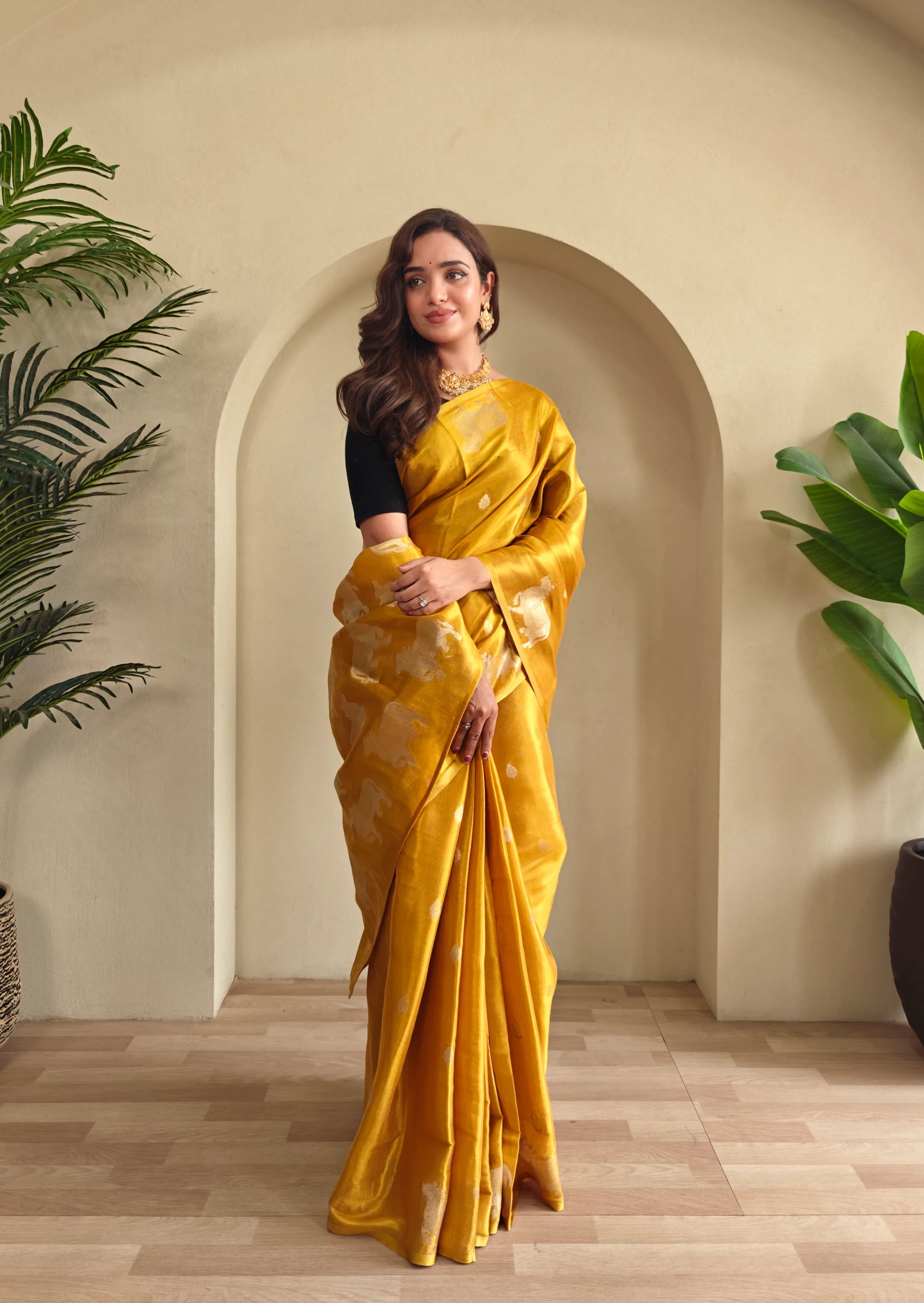 Pichwai Pattern Designer Saree