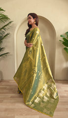 Heritage Art Edit – Pichwai Pattern Tissue Silk Saree