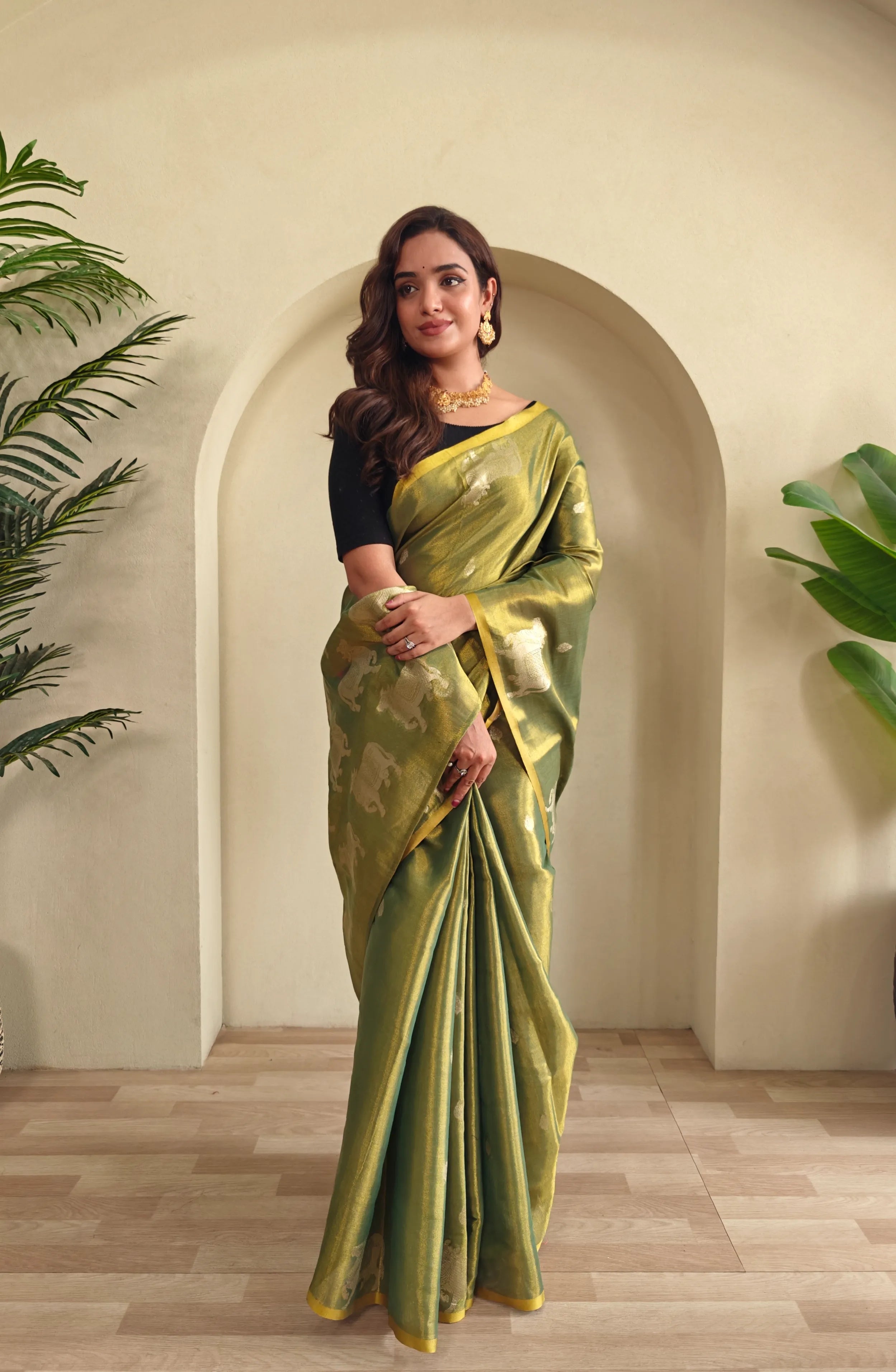 Pichwai Pattern Designer Saree