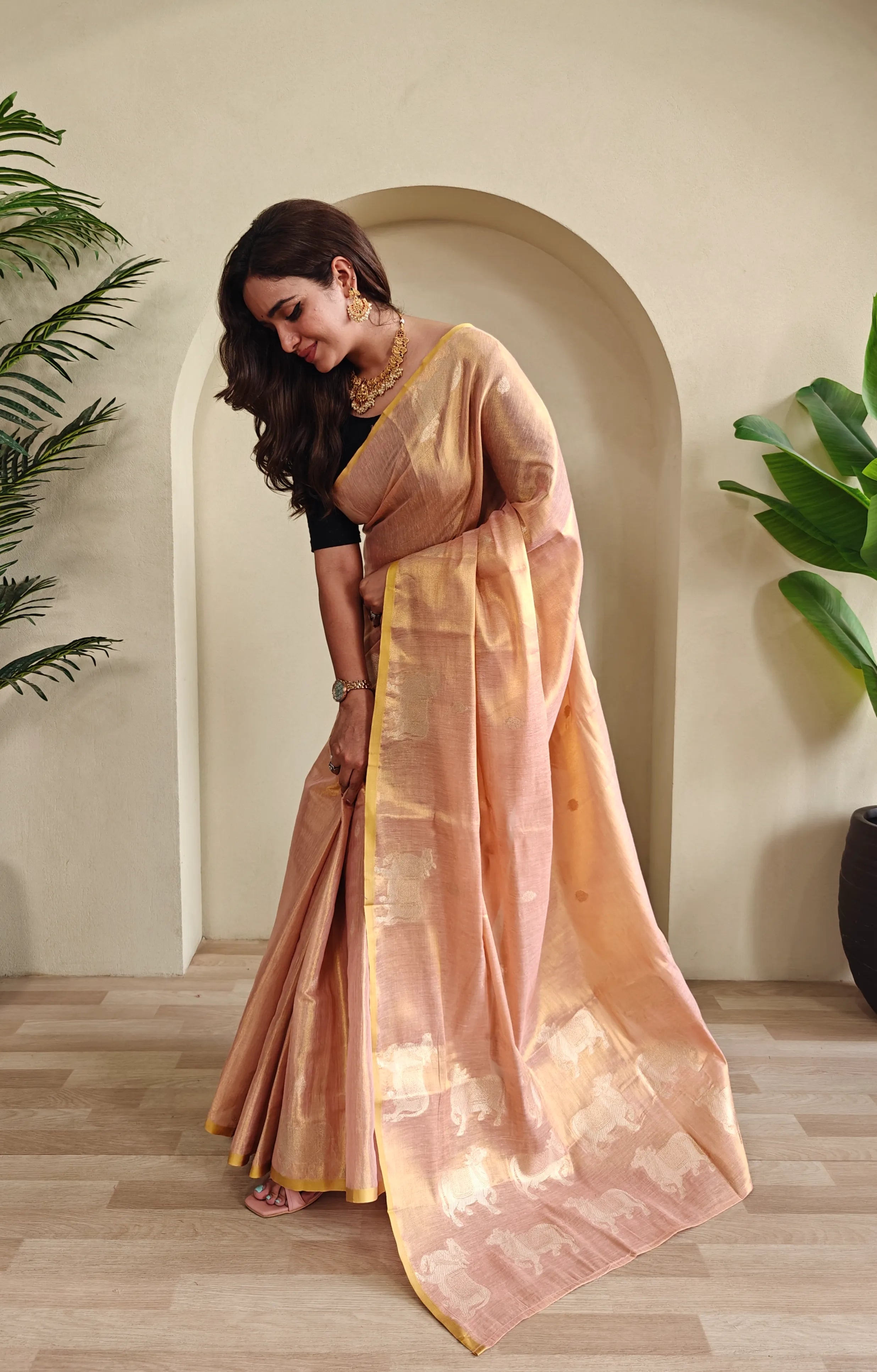 Pichwai Pattern Designer Saree