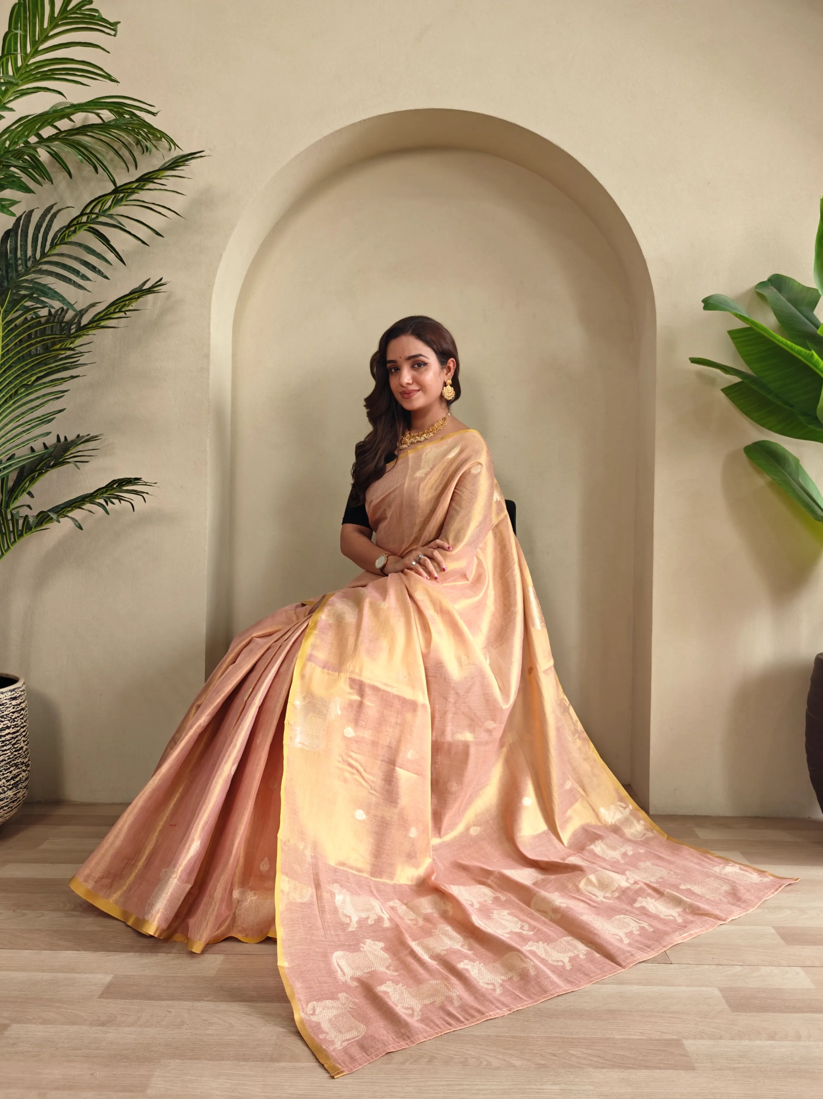 Pichwai Pattern Designer Saree