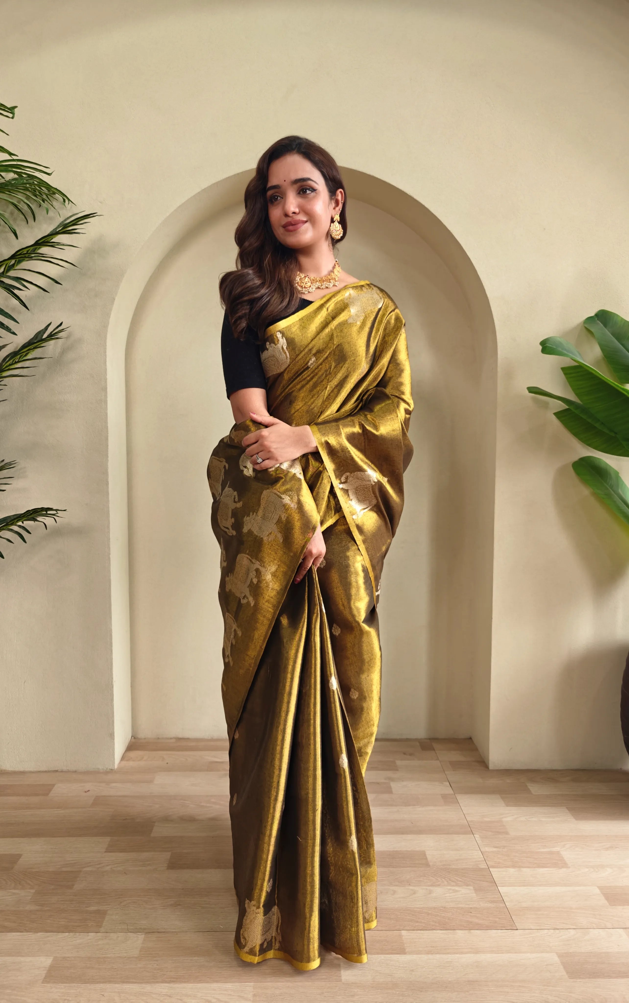 Pichwai Pattern Designer Saree