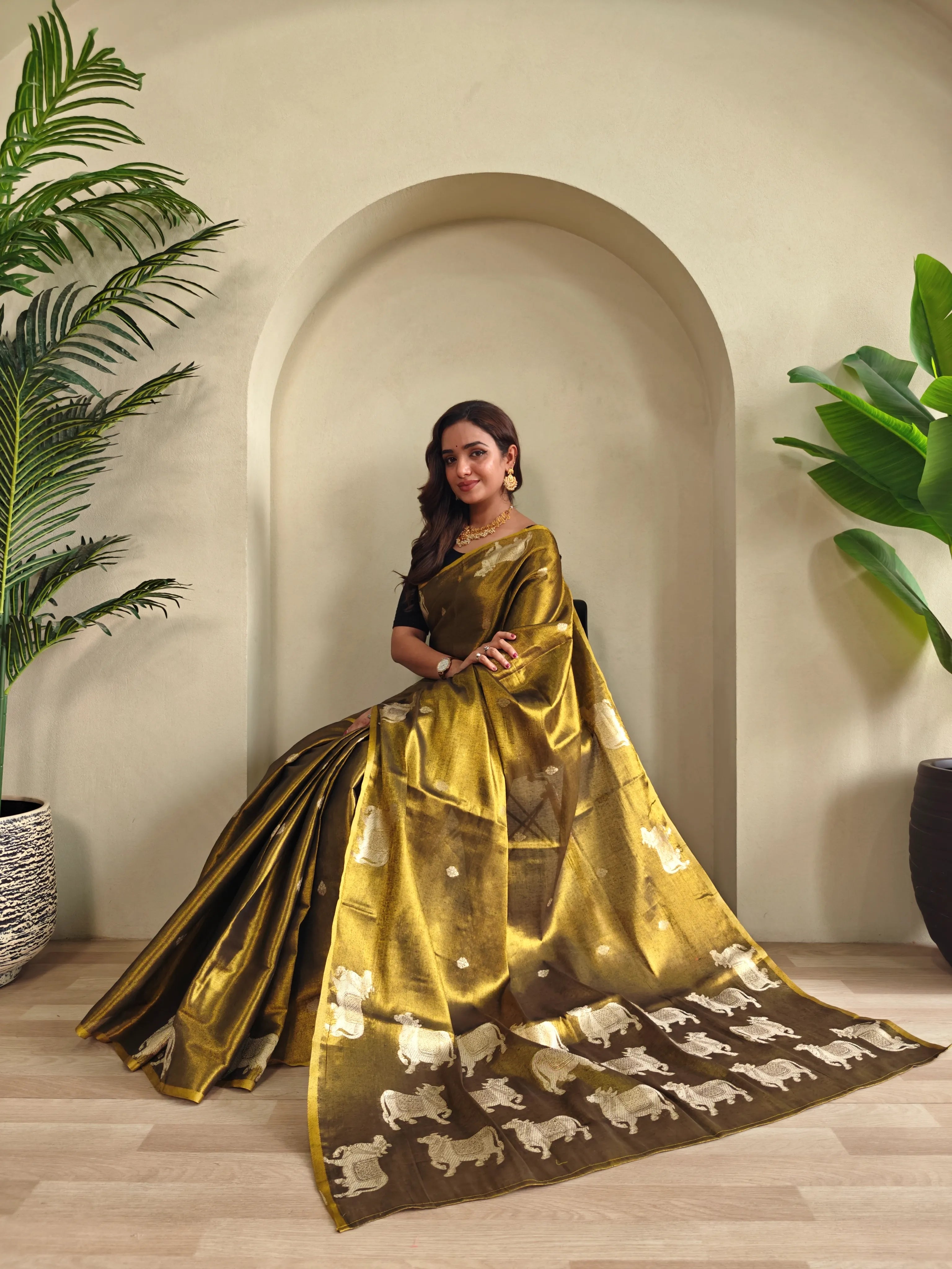 Pichwai Pattern Designer Saree