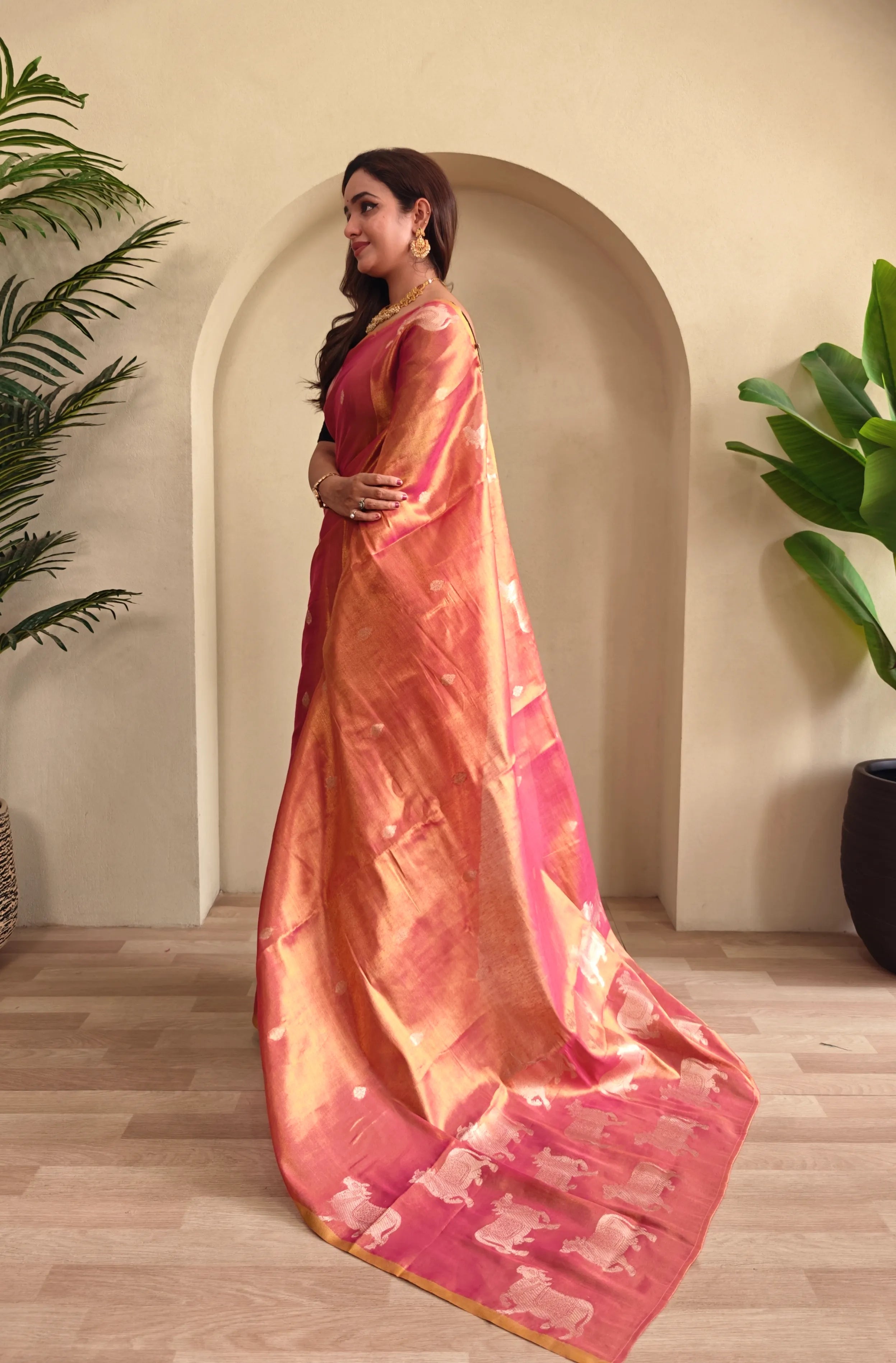 Pichwai Pattern Designer Saree
