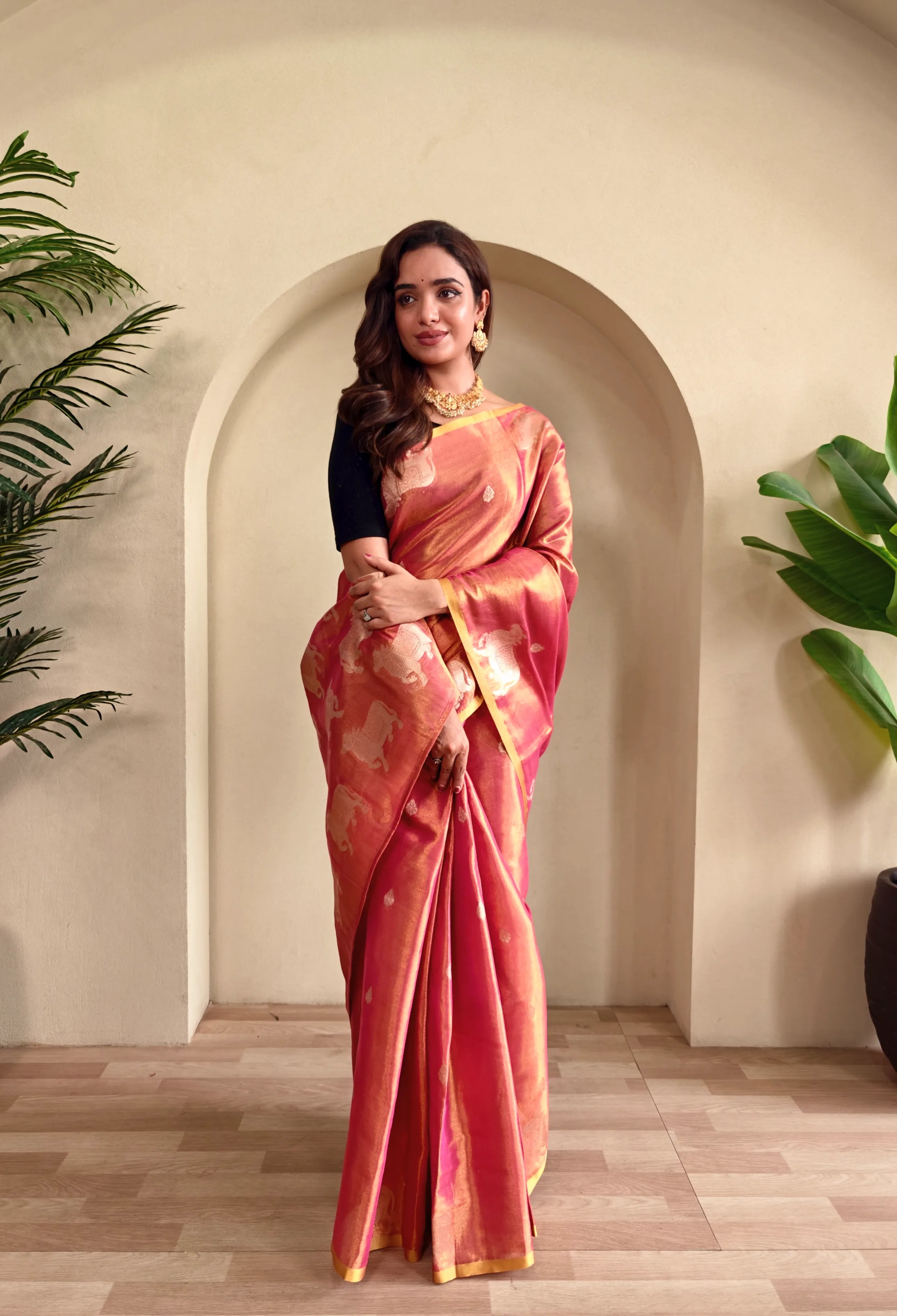 Pichwai Pattern Designer Saree