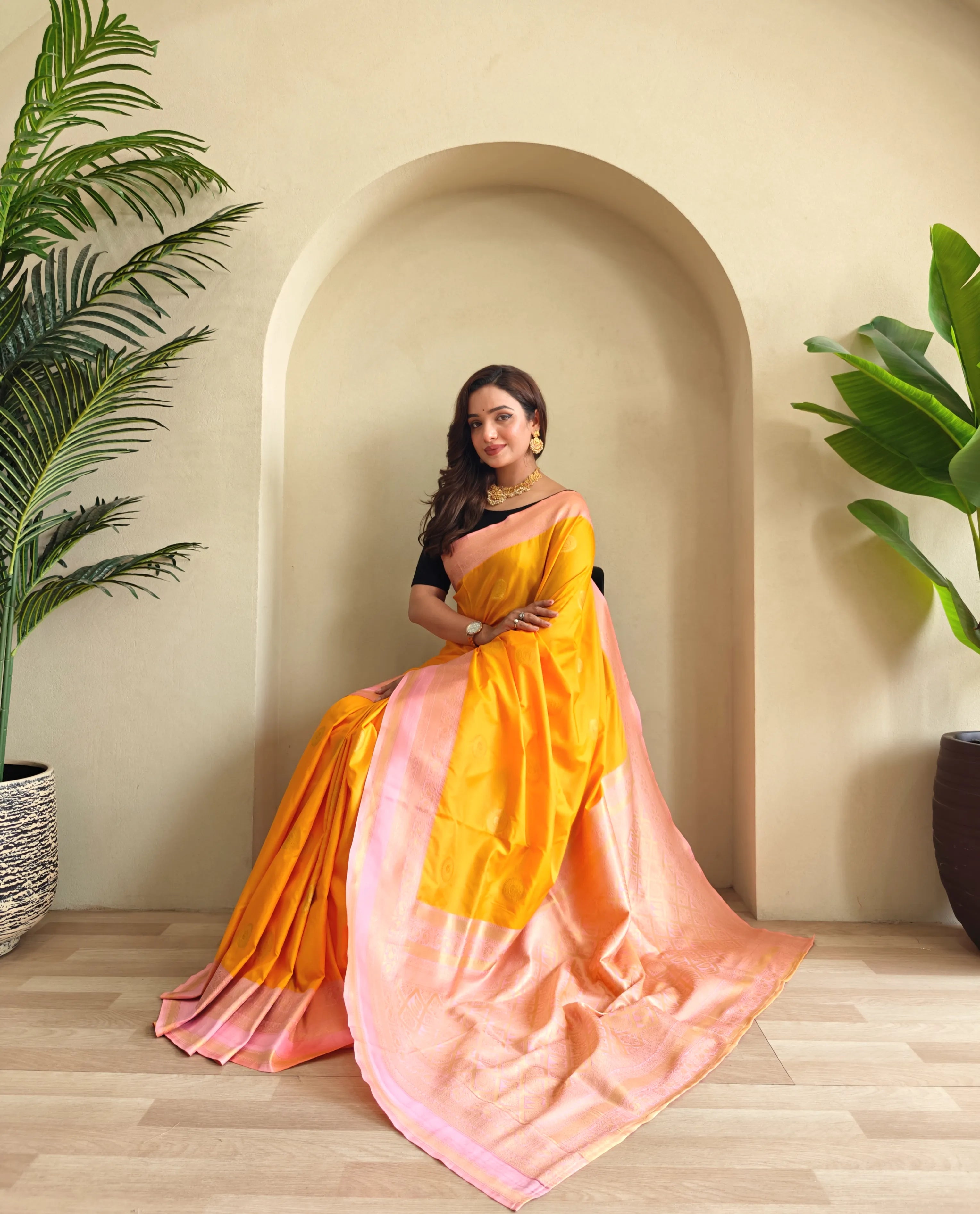 Soft Silk Banarasi Designer Paithani Saree