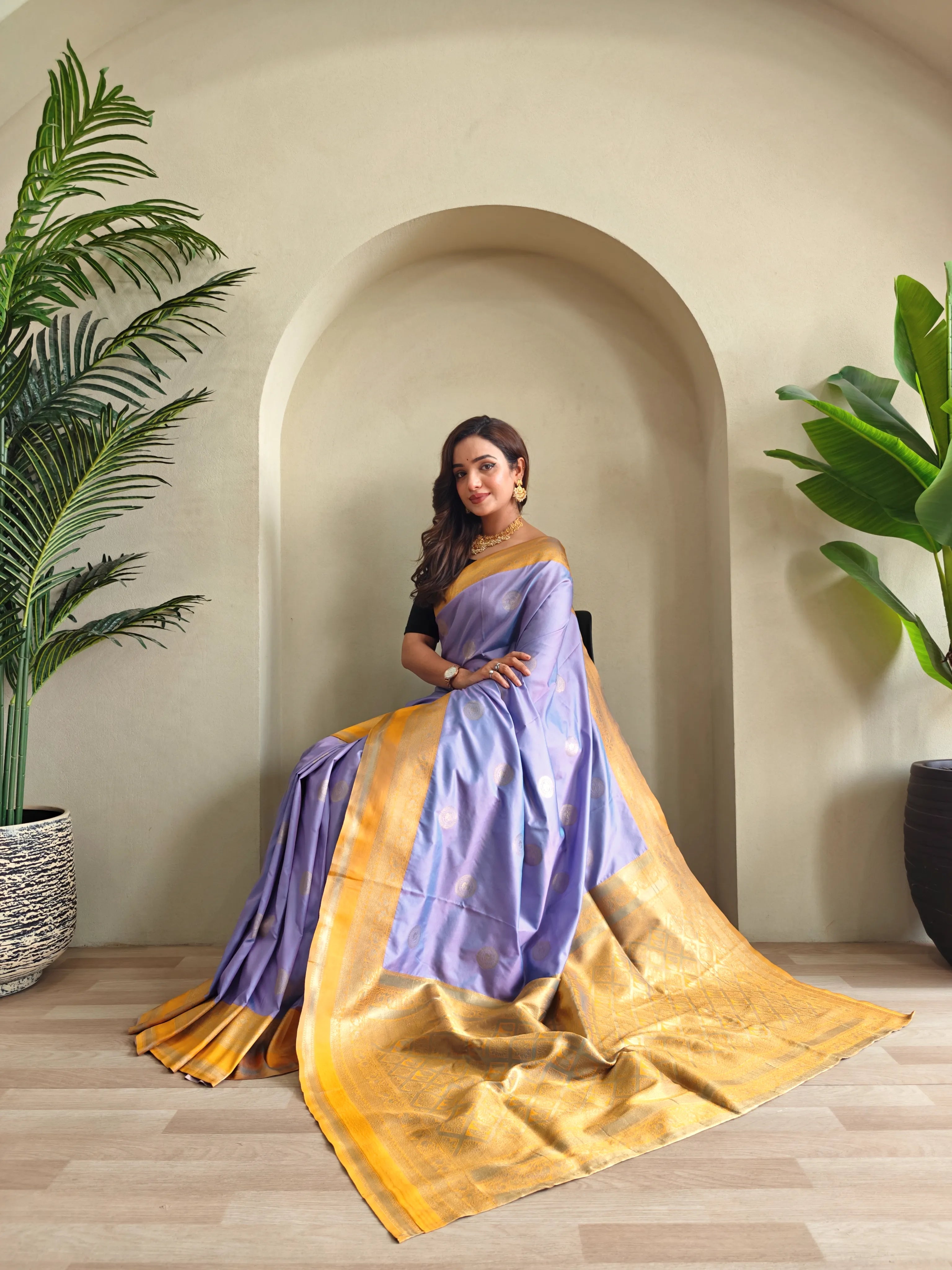 Soft Silk Banarasi Designer Paithani Saree
