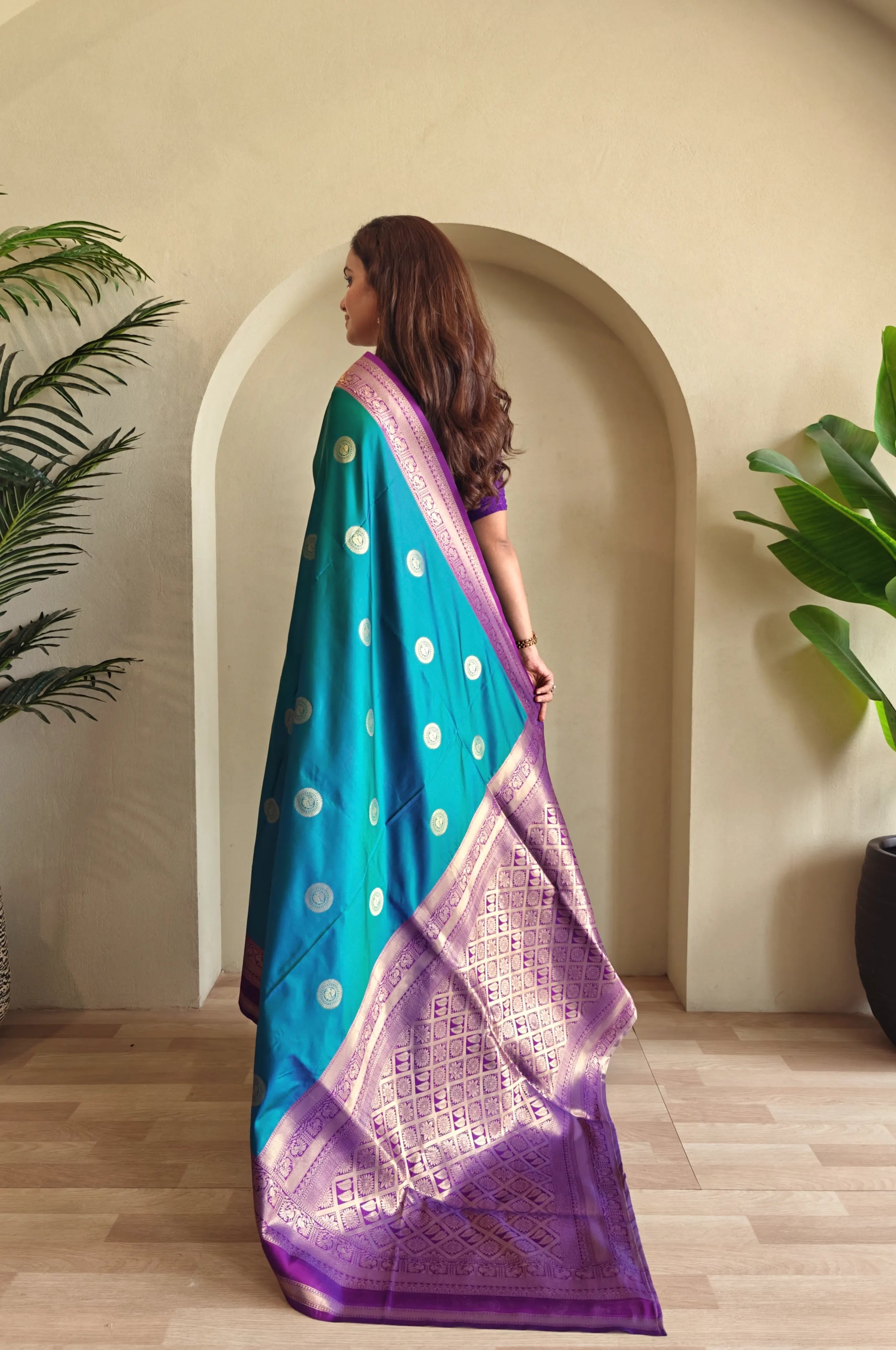 Soft Silk Banarasi Designer Paithani Saree