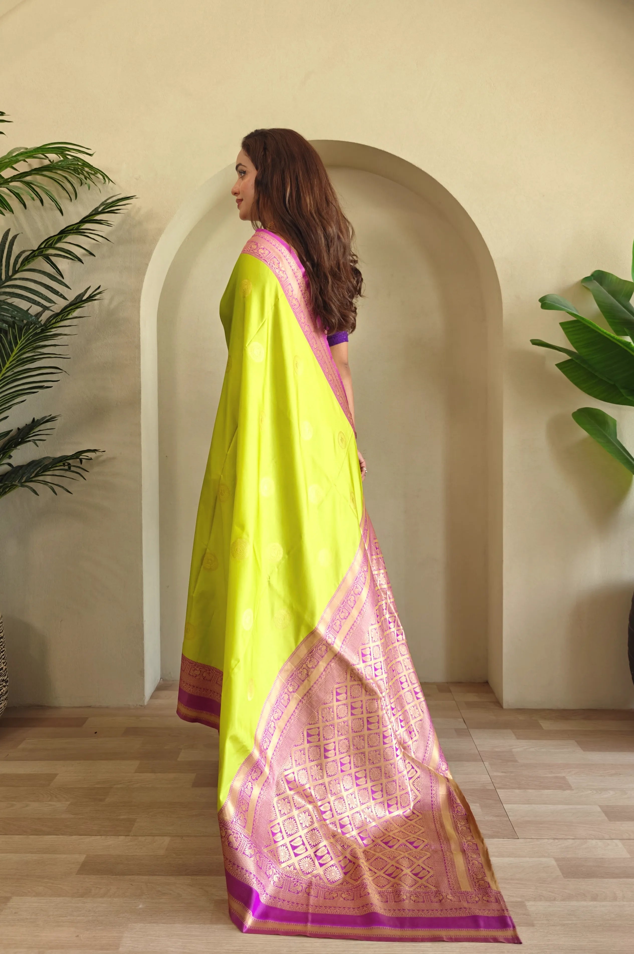 Soft Silk Banarasi Designer Paithani Saree