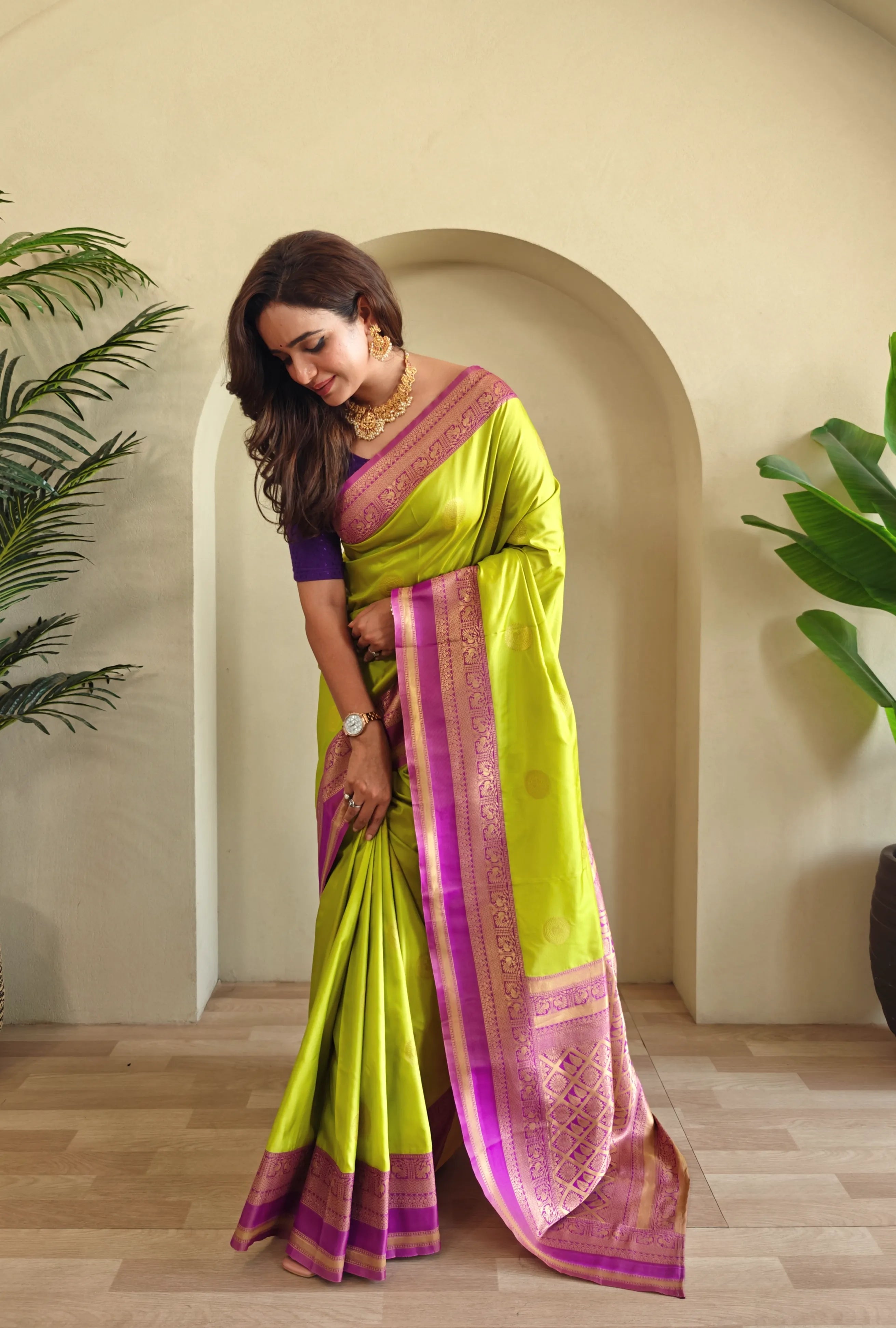 Soft Silk Banarasi Designer Paithani Saree