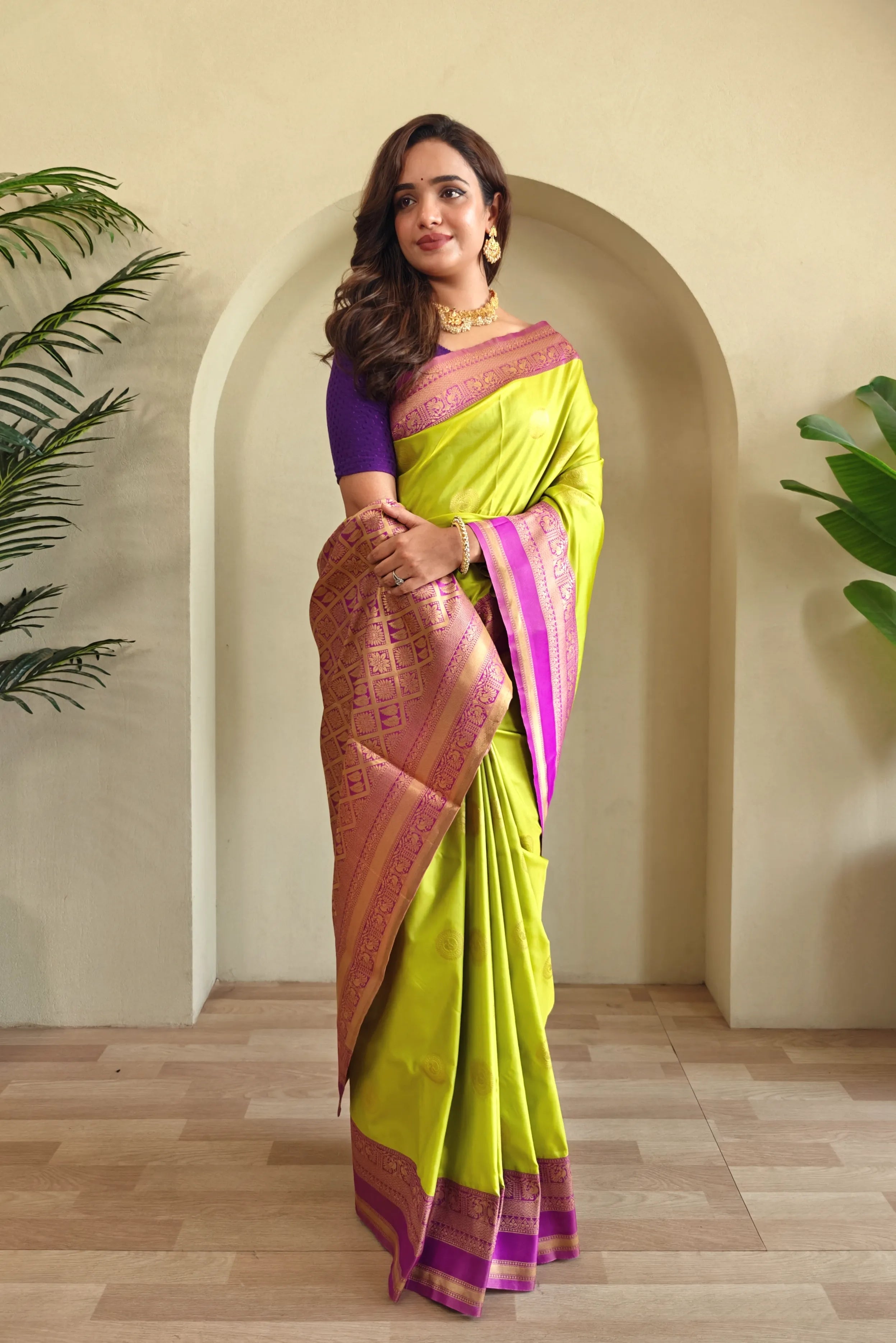 Soft Silk Banarasi Designer Paithani Saree