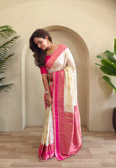 Soft Silk Banarasi Designer Paithani Saree