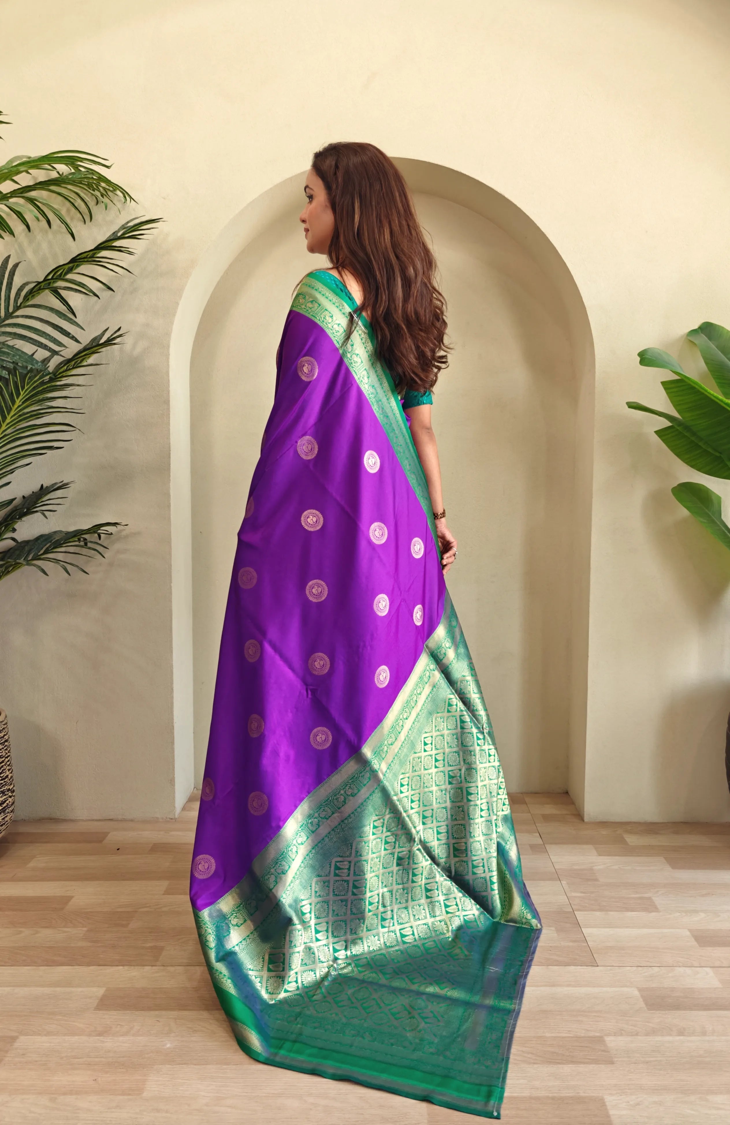 Soft Silk Banarasi Designer Paithani Saree