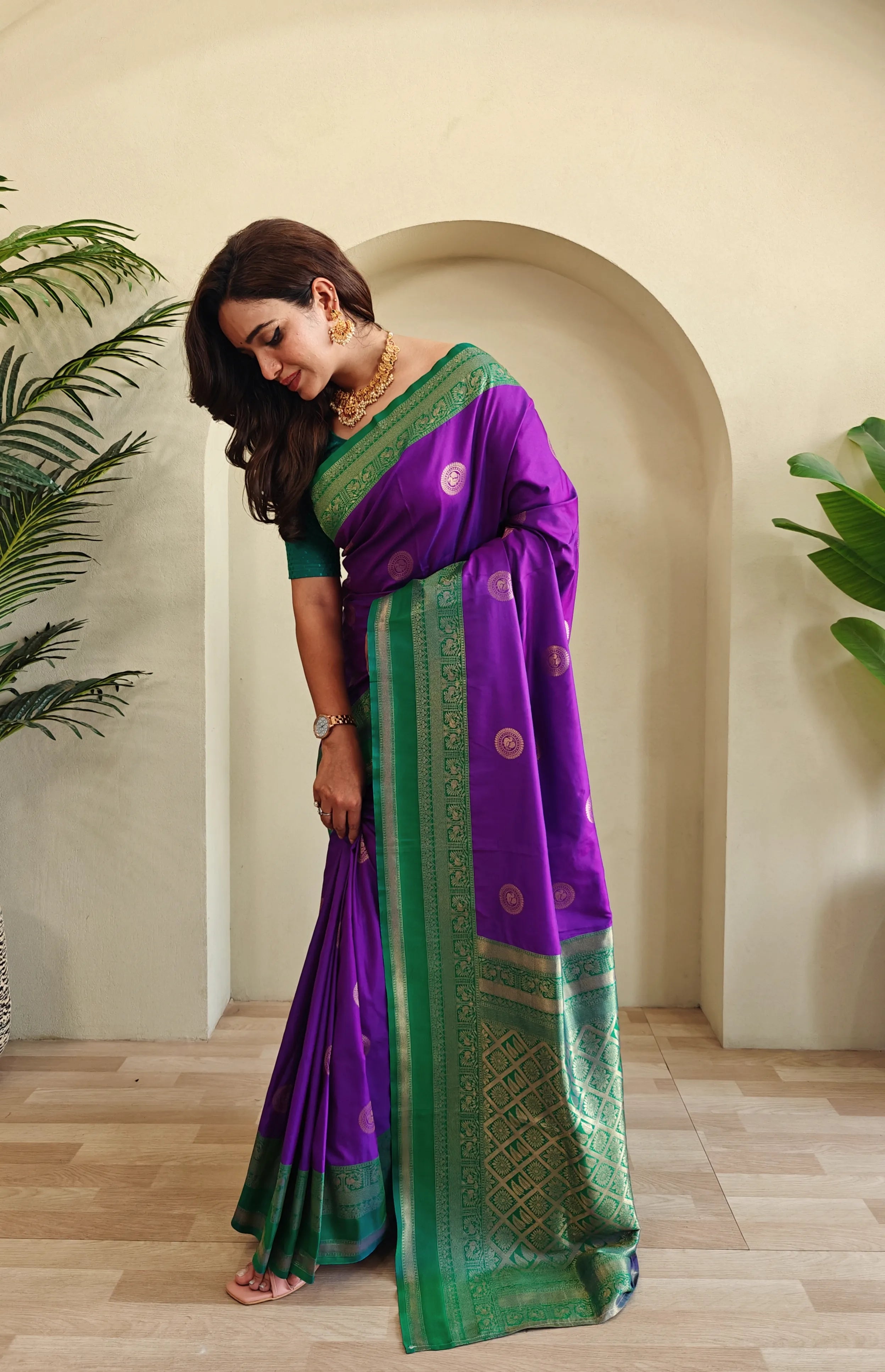 Soft Silk Banarasi Designer Paithani Saree