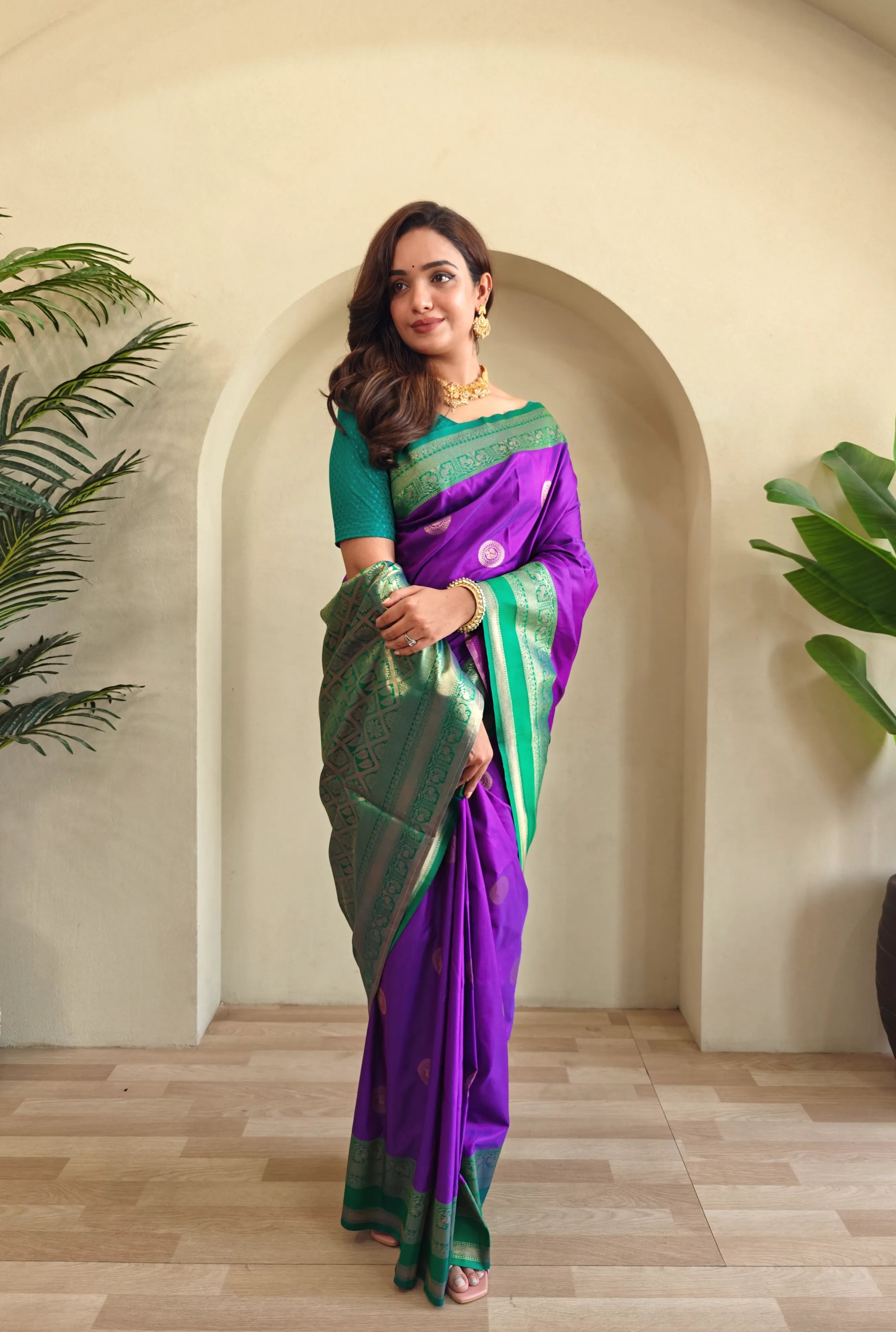 Soft Silk Banarasi Designer Paithani Saree