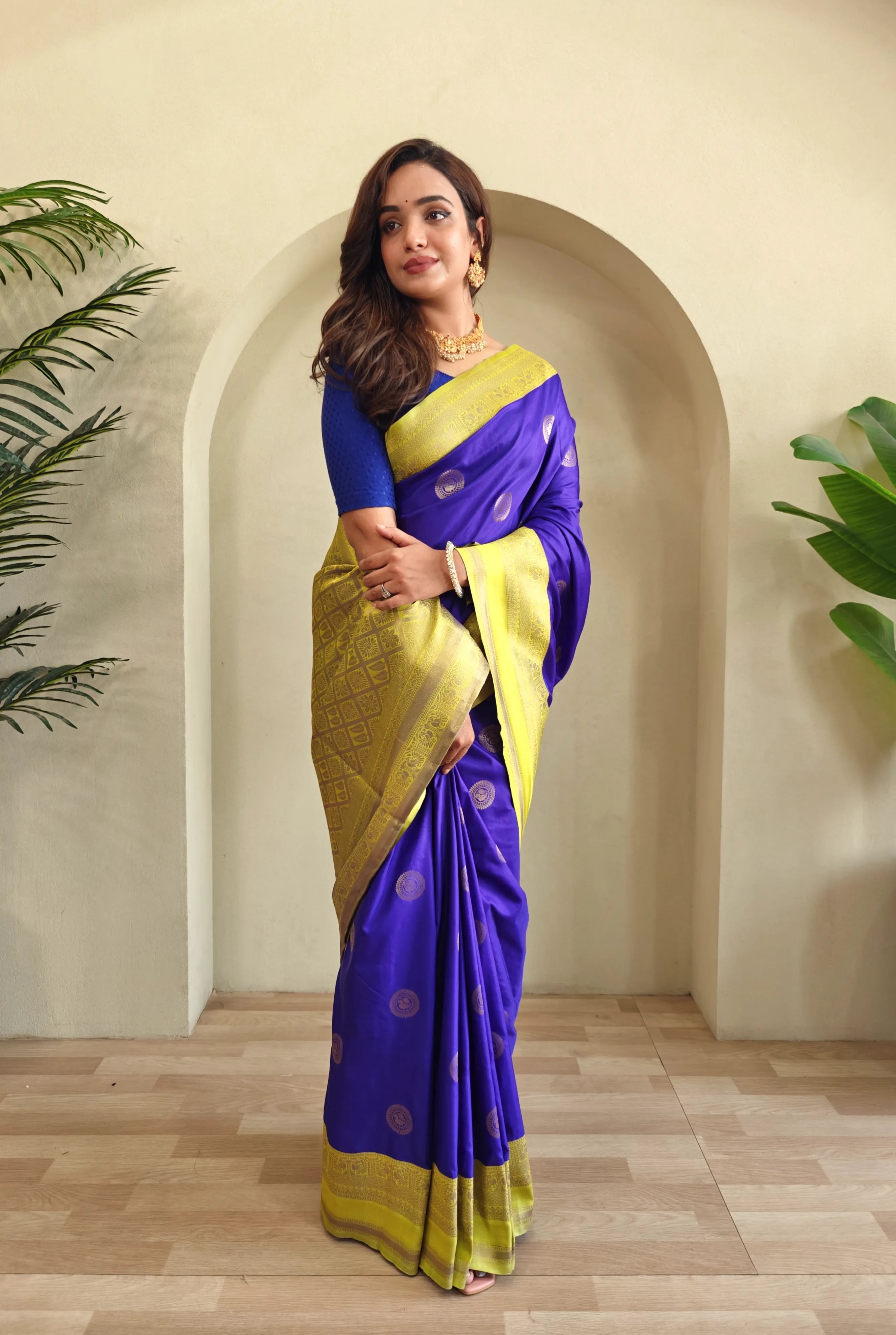 Soft Silk Banarasi Designer Paithani Saree