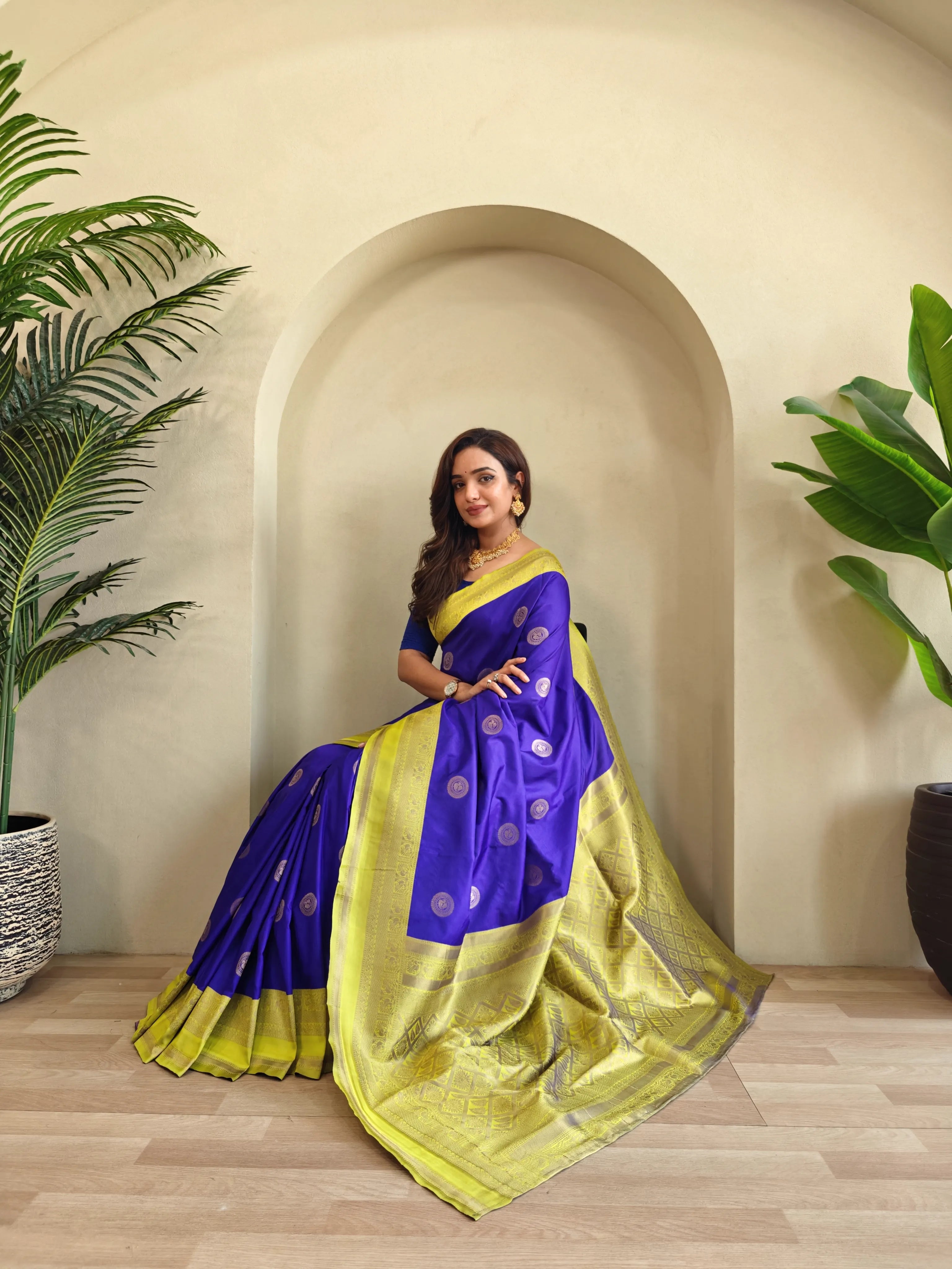 Soft Silk Banarasi Designer Paithani Saree