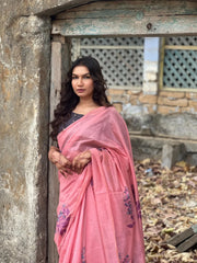 Classic Muga Cotton Floral Saree
