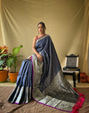 Litchi SIlk Printed Kalamkari Saree