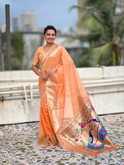Soft Organza Paithani Saree – Festive Edition