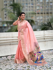Soft Organza Paithani Saree – Festive Edition