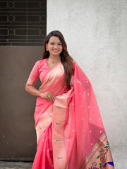 Soft Organza Paithani Saree – Festive Edition