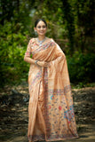 Embroidered Kalamkari Printed Saree