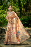 Embroidered Kalamkari Printed Saree