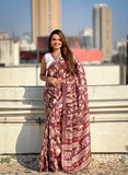Beautiful Tussar Silk Zari Woven Saree