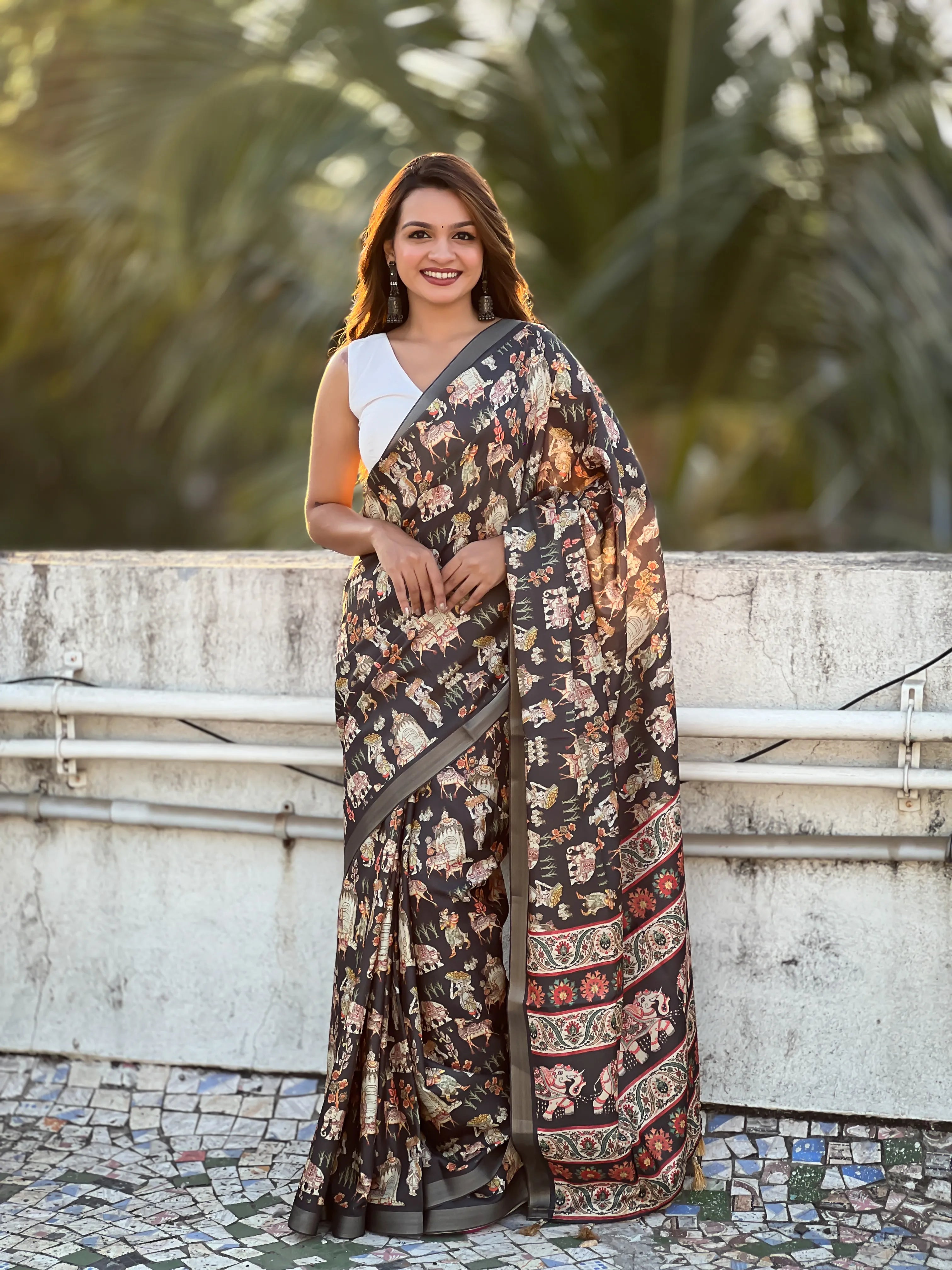 Beautiful Tussar Silk Zari Woven Saree