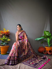 Kalamkari Digital Printed Cotton Saree