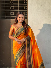 Soft Silk Rangoli Zari Saree – Traditional Edition