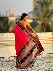 Soft Silk Rangoli Zari Saree – Traditional Edition