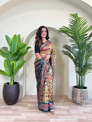 Dola Viscose Digital Printed Pichwai Saree