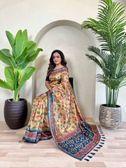 Dola Viscose Digital Printed Pichwai Saree
