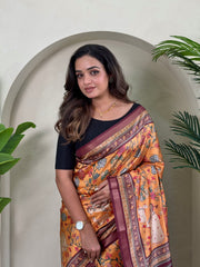 Dola Viscose Digital Printed Pichwai Saree